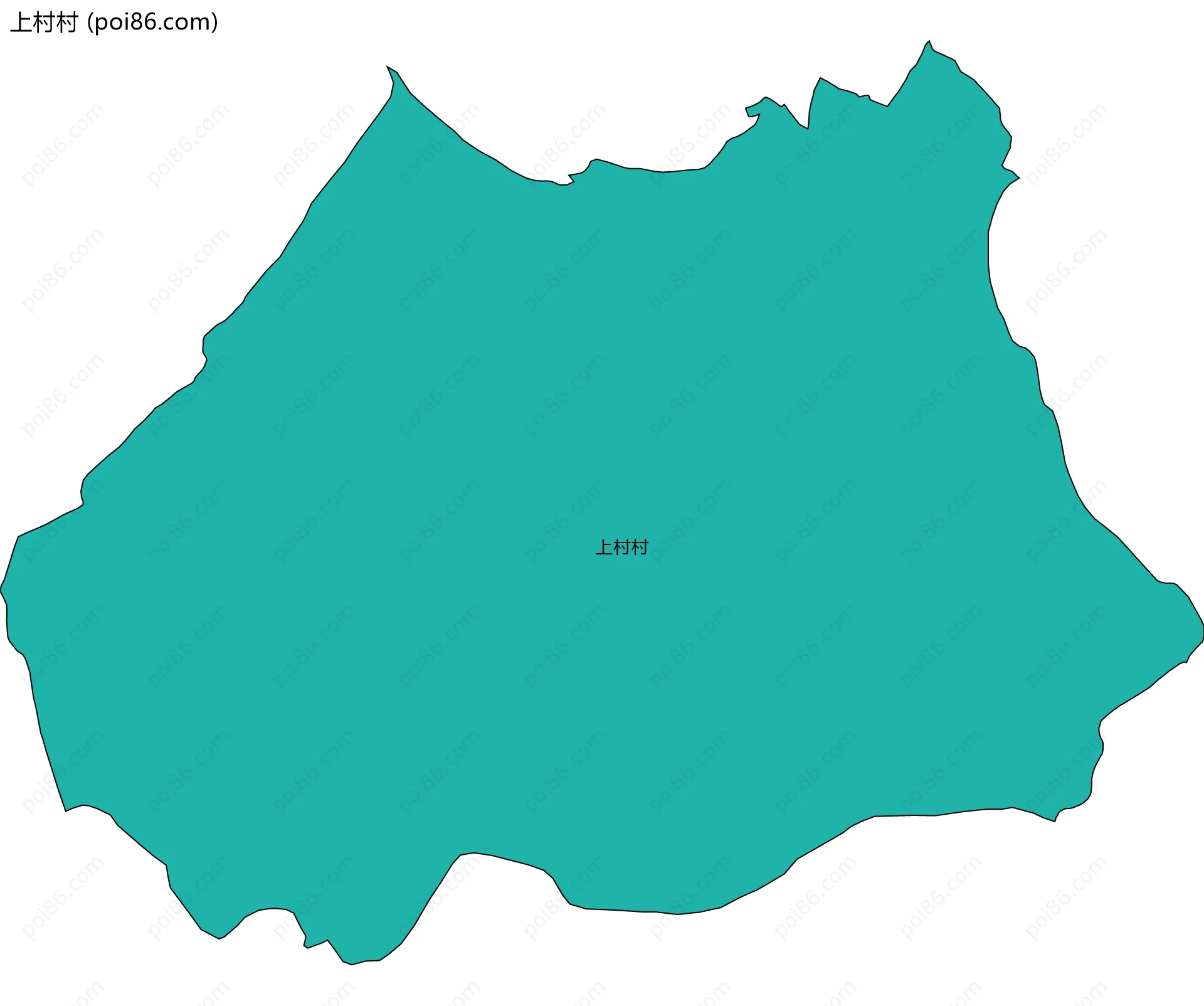 上村村边界地图