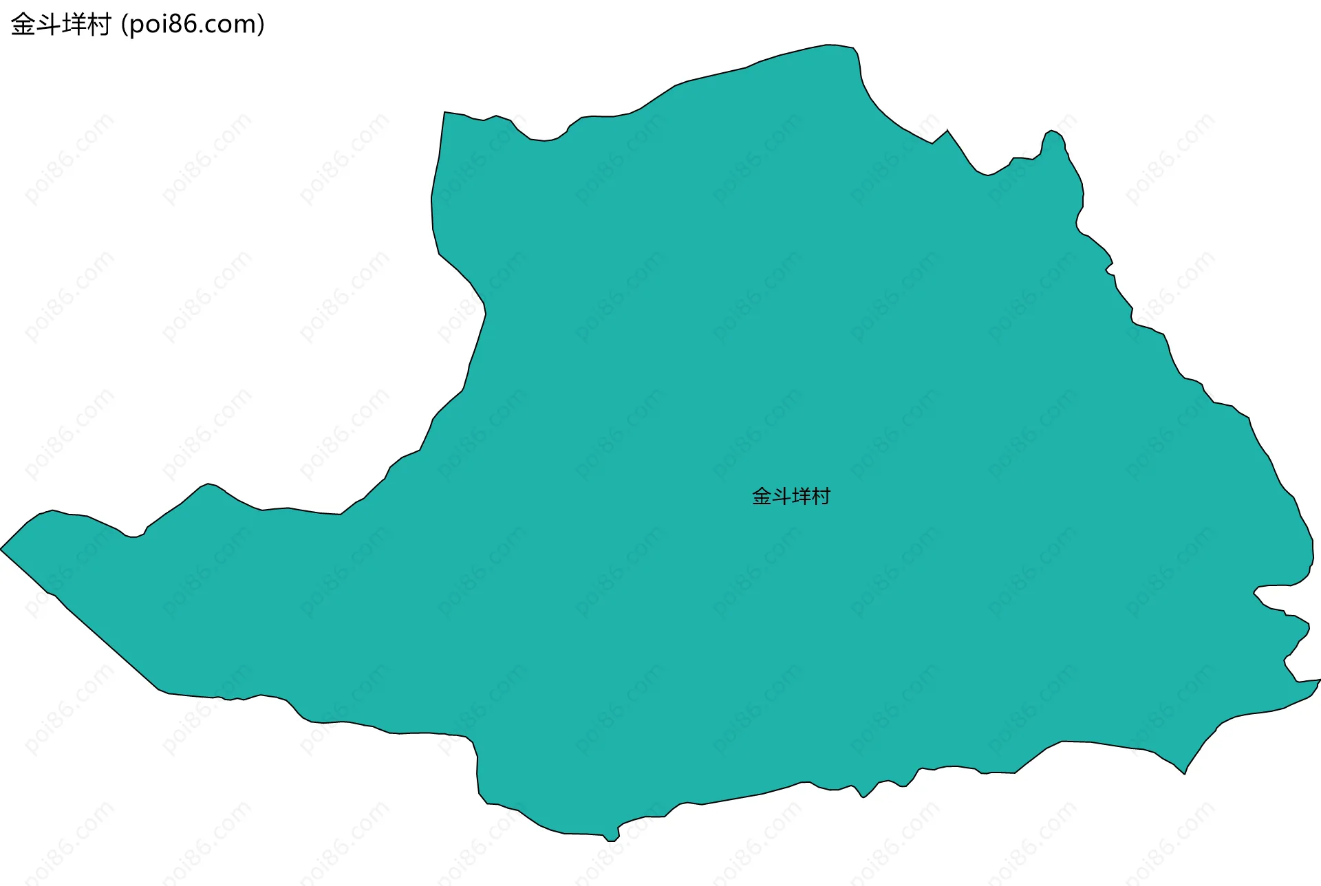金斗垟村边界地图