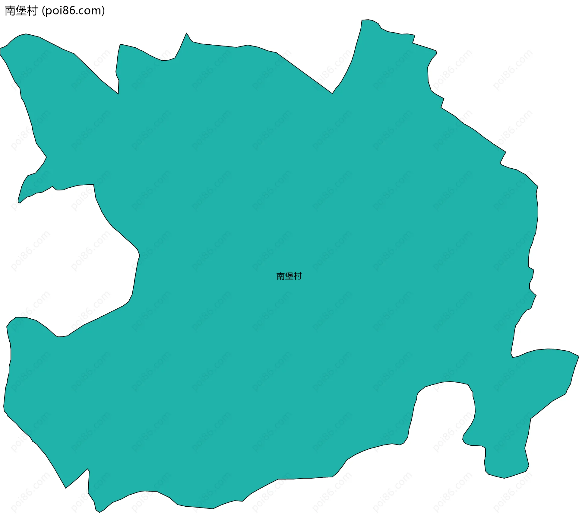 南堡村边界地图