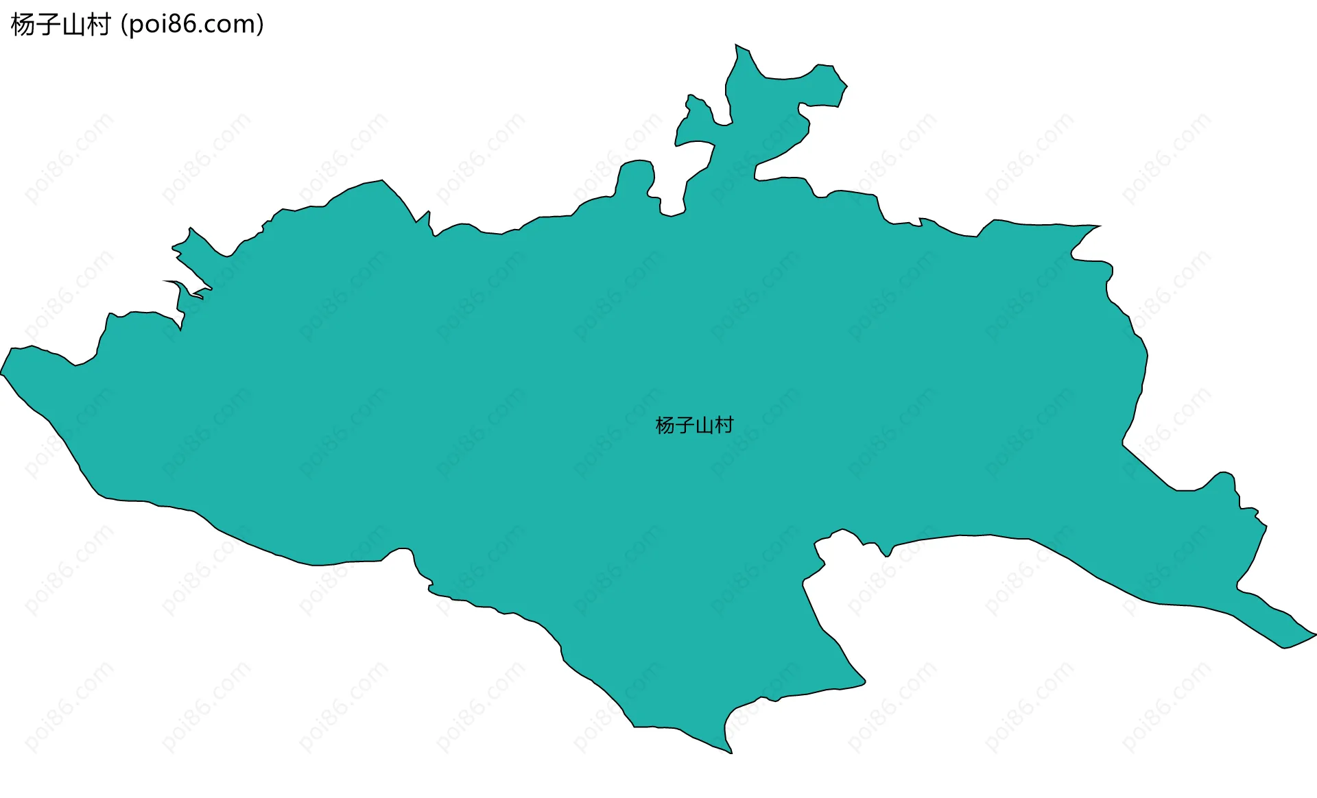 杨子山村边界地图