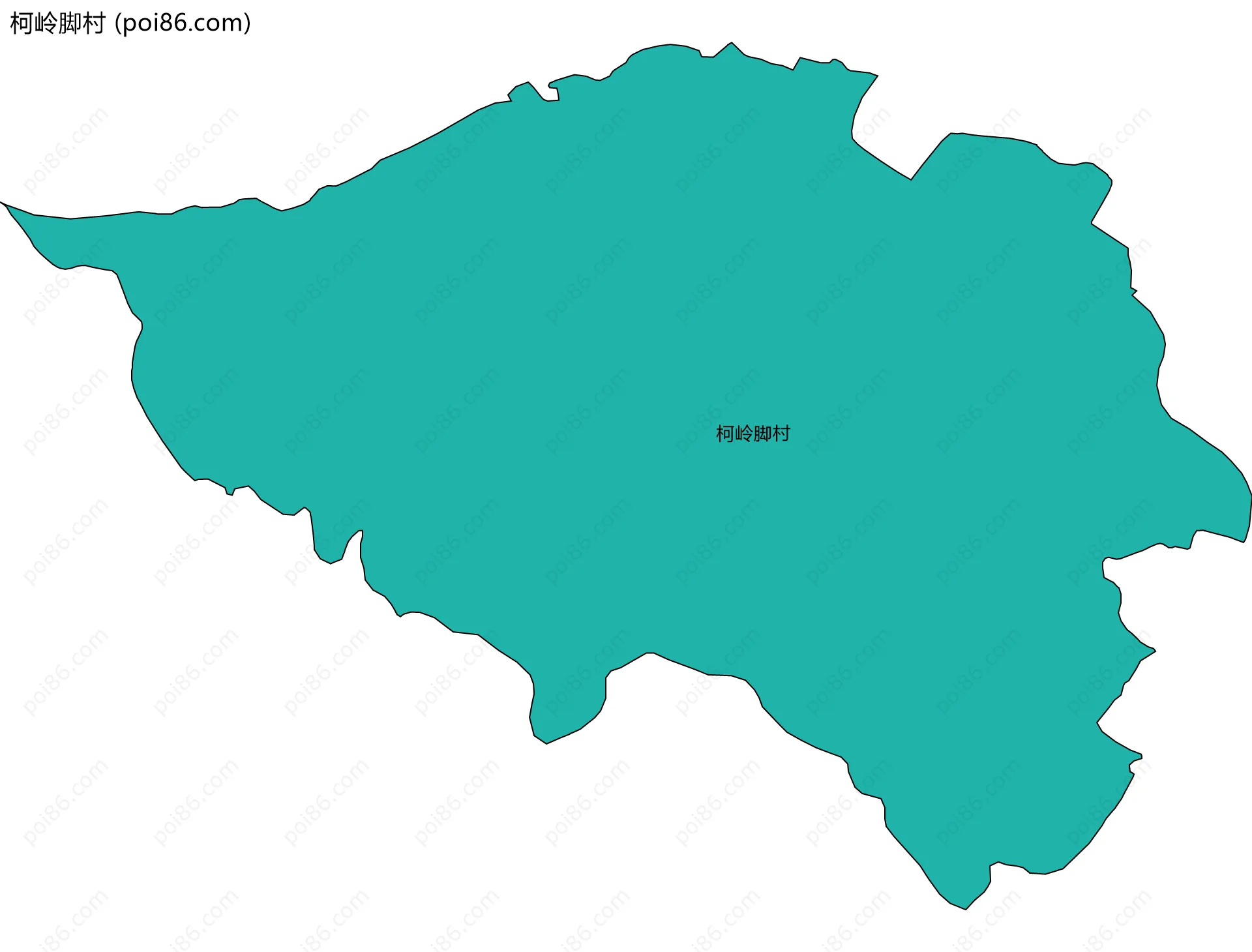 柯岭脚村边界地图