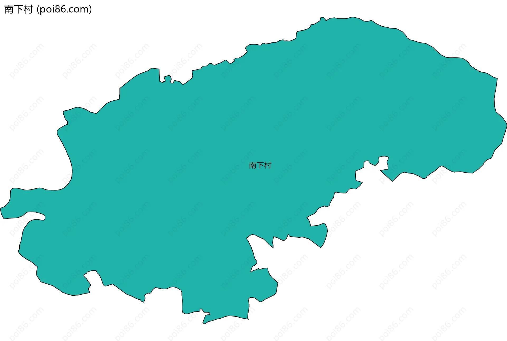 南下村边界地图