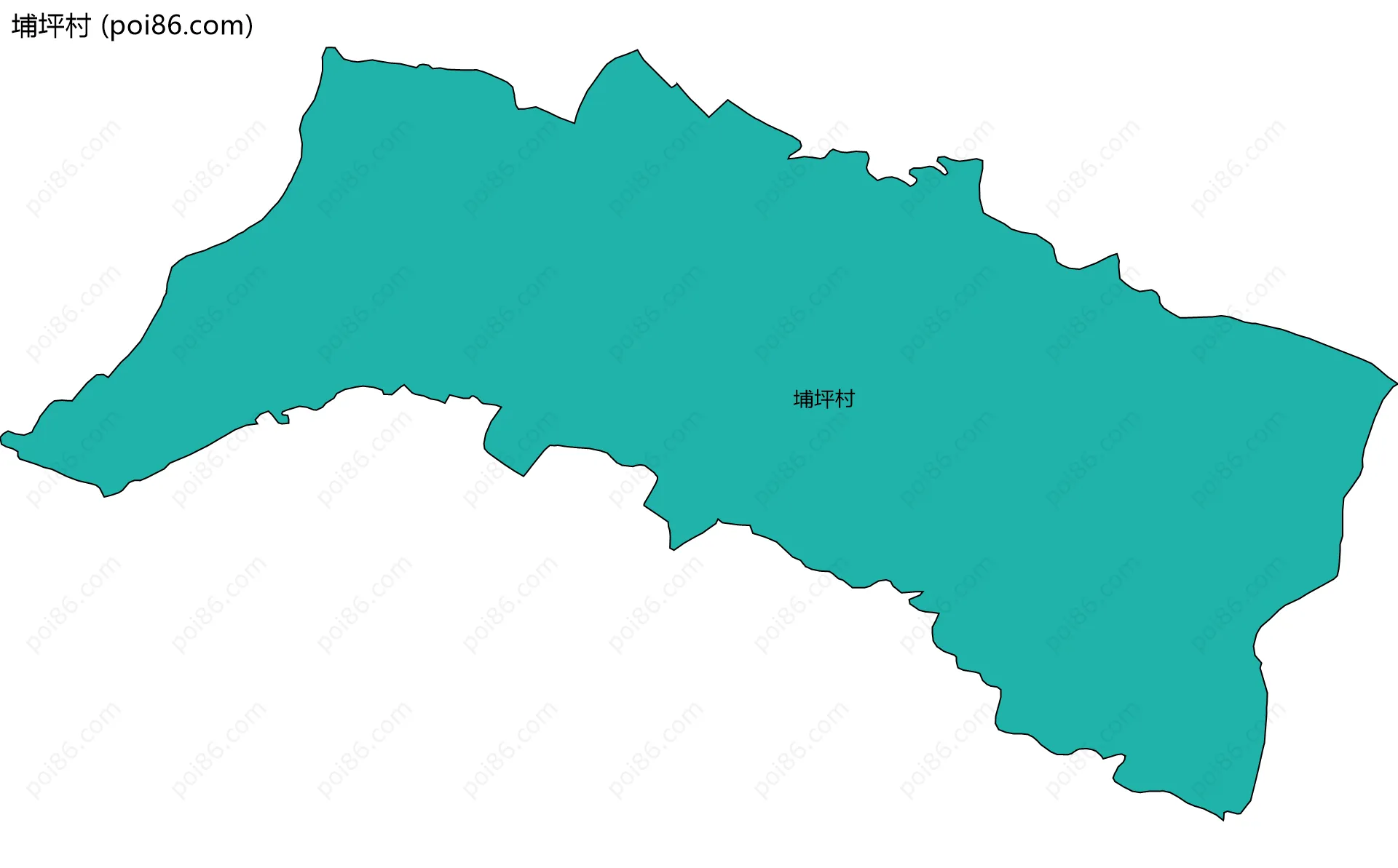 埔坪村边界地图