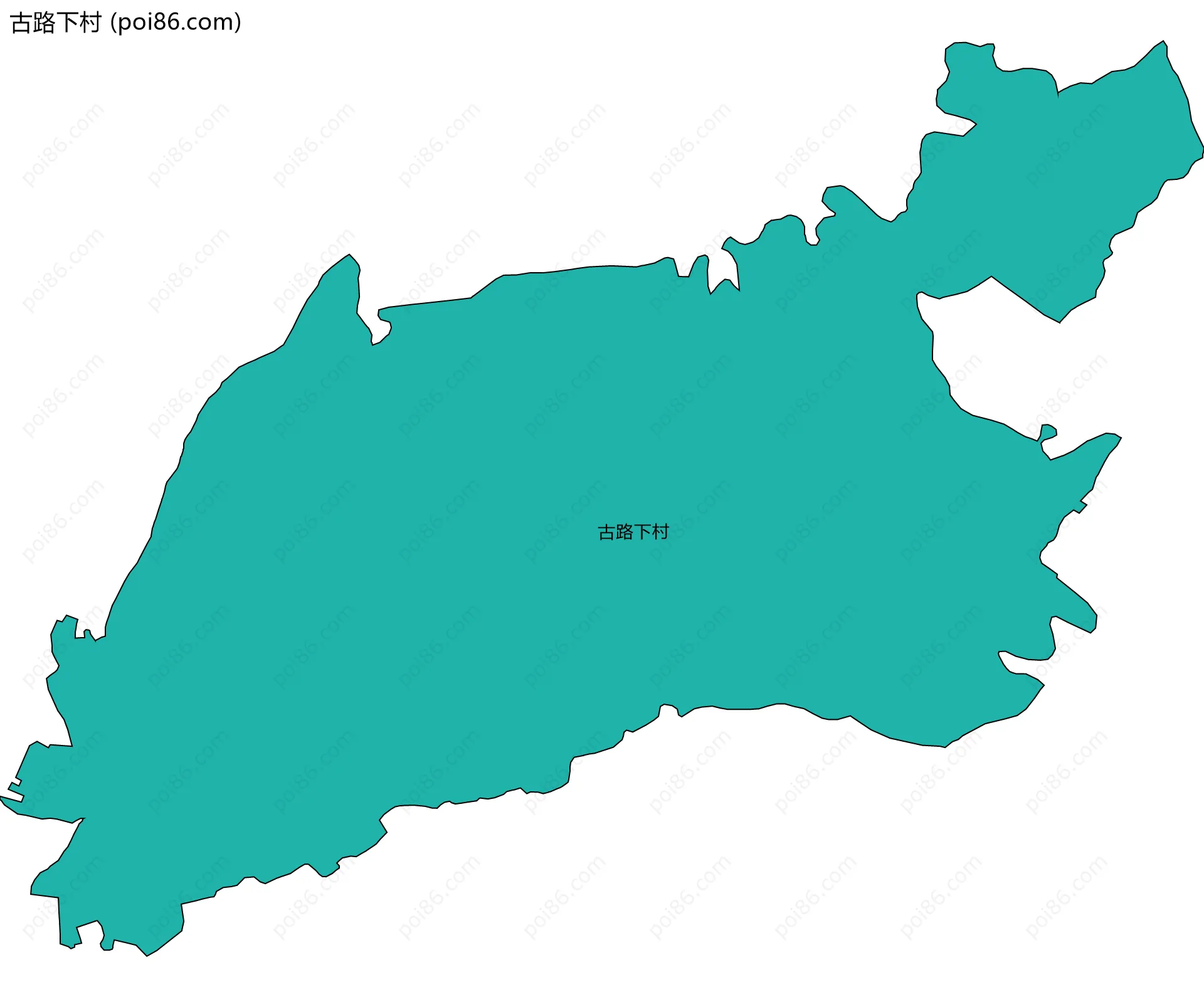 古路下村边界地图