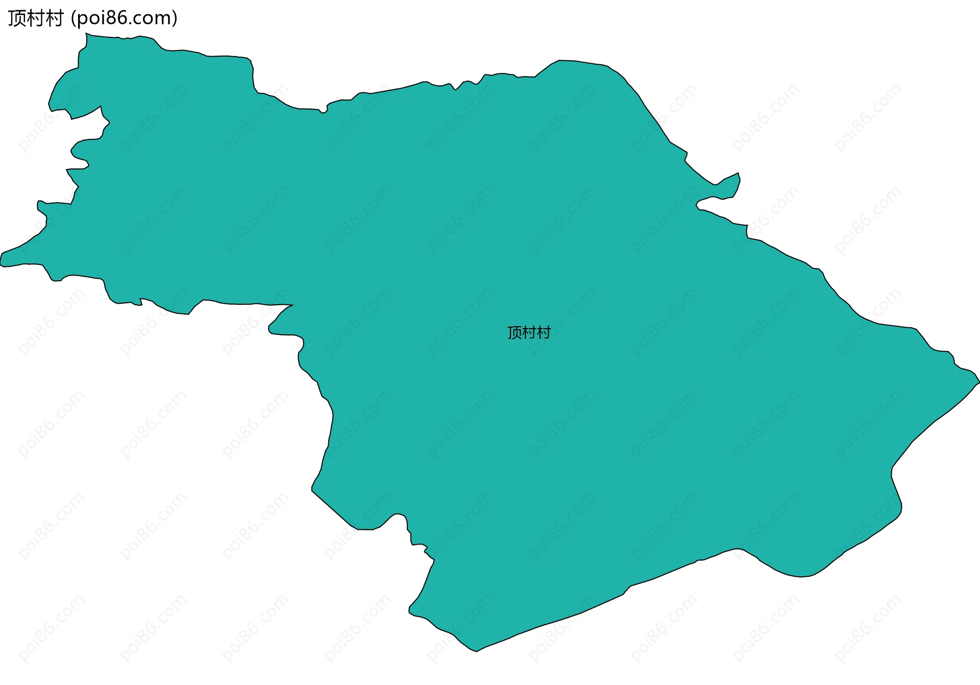 顶村村边界地图