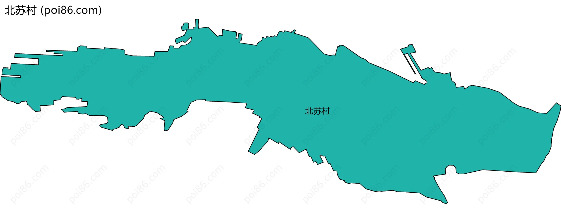 北苏村边界地图