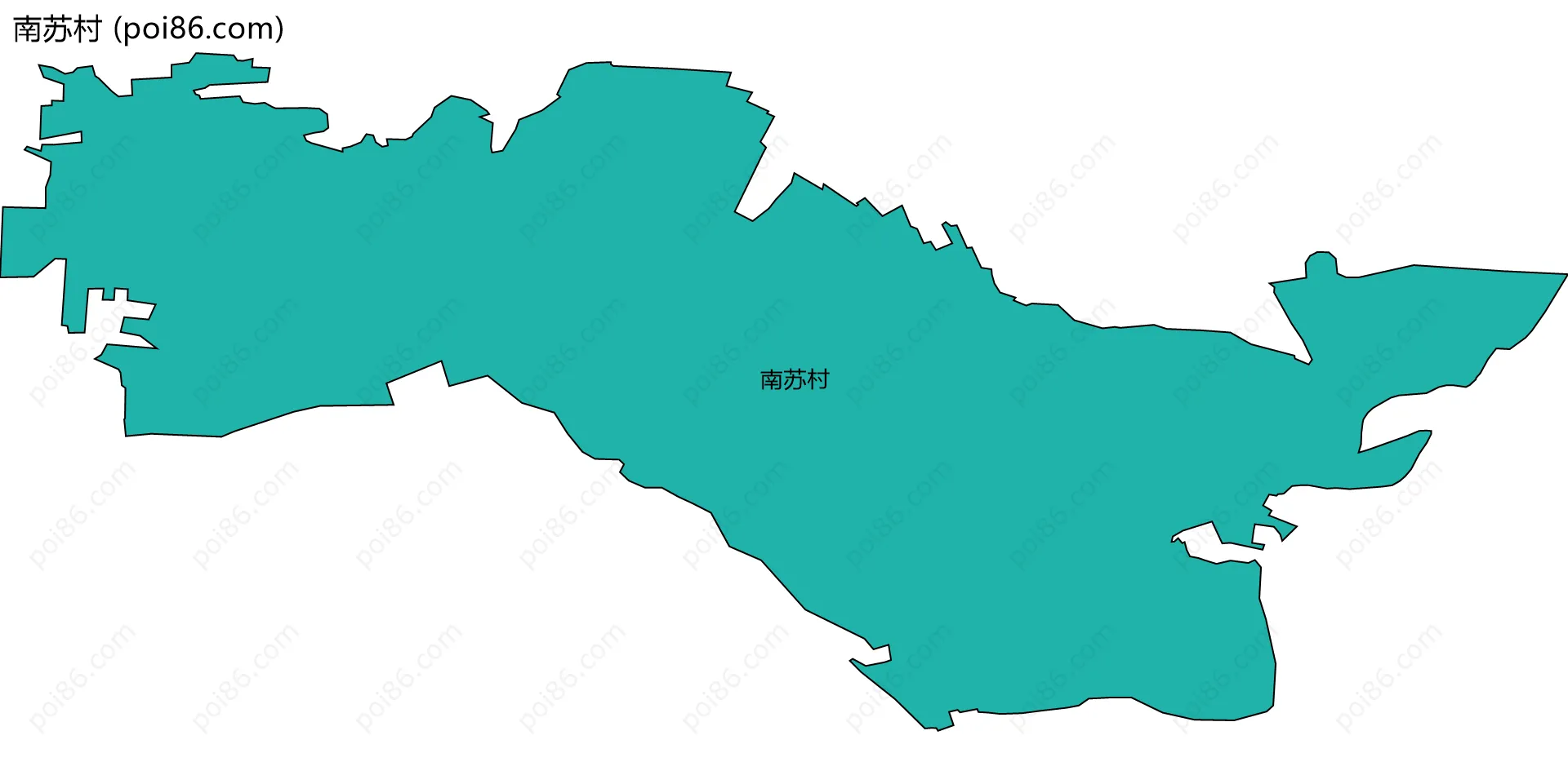 南苏村边界地图