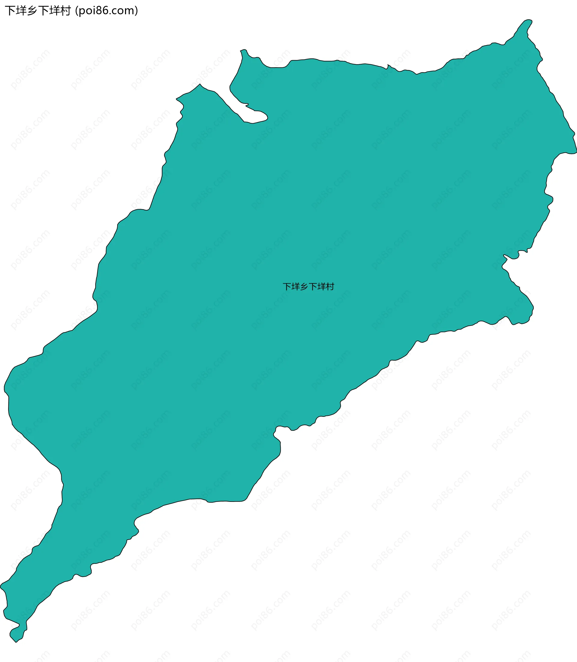 下垟乡下垟村边界地图