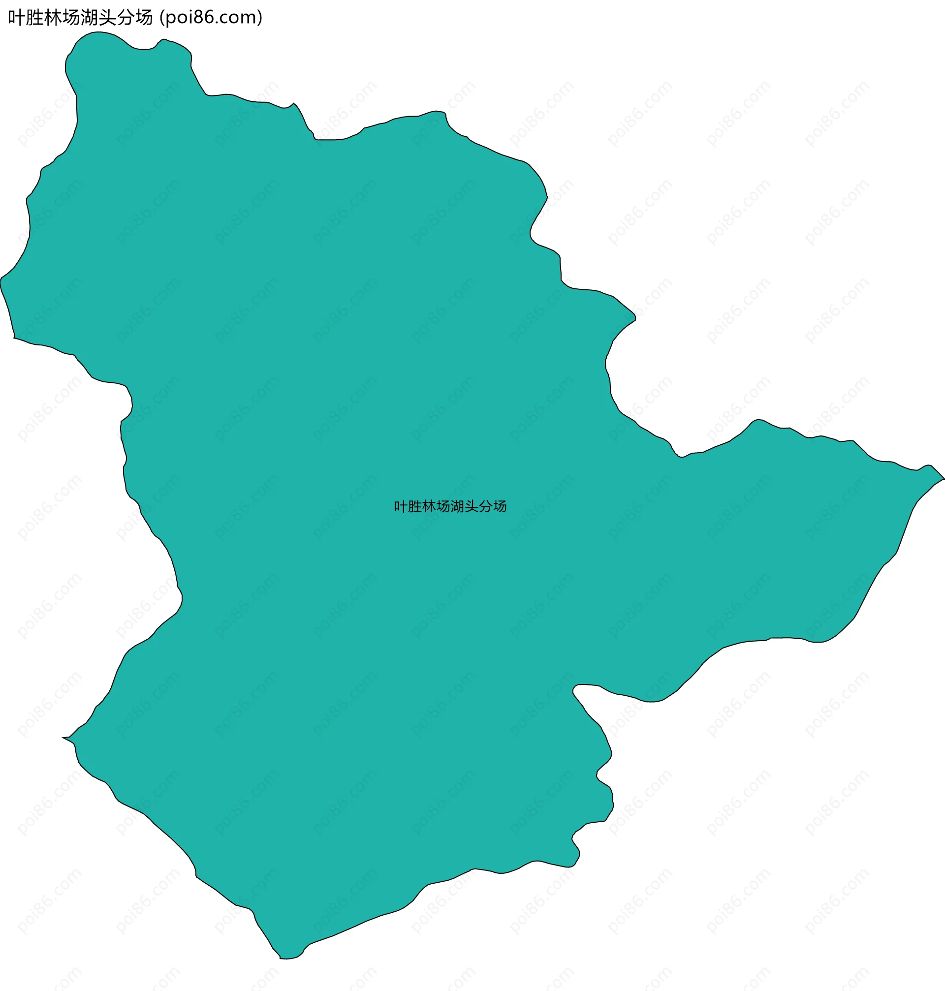 叶胜林场湖头分场边界地图