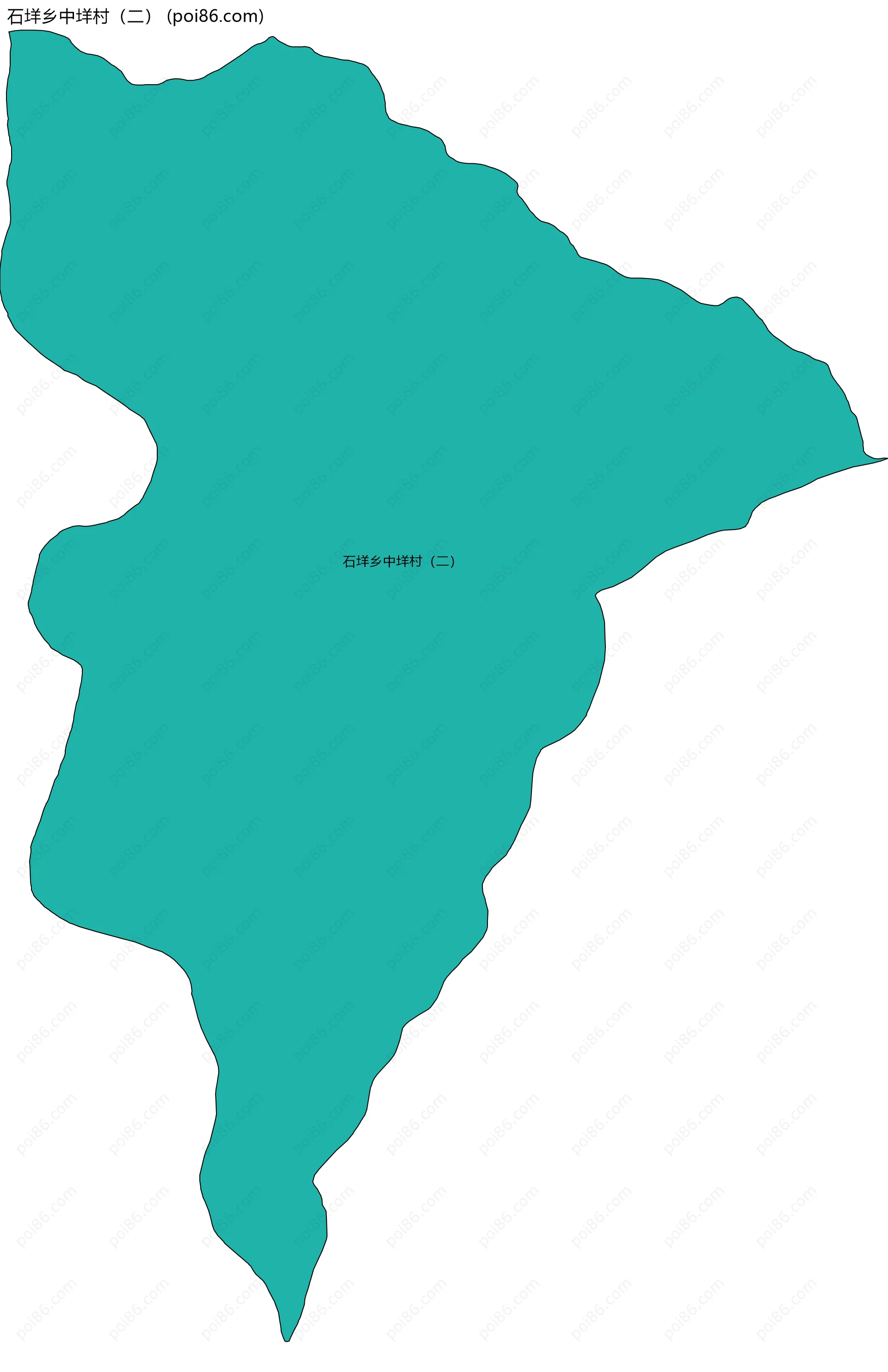 石垟乡中垟村（二）边界地图