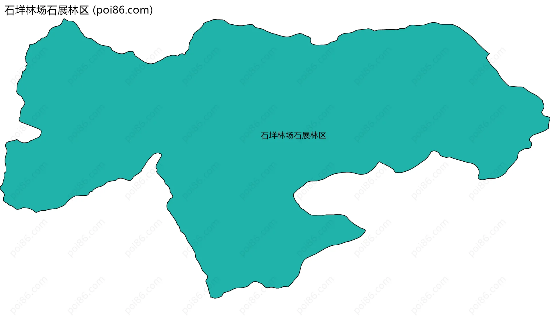 石垟林场石展林区边界地图