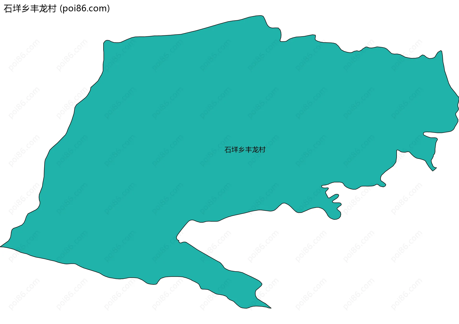 石垟乡丰龙村边界地图