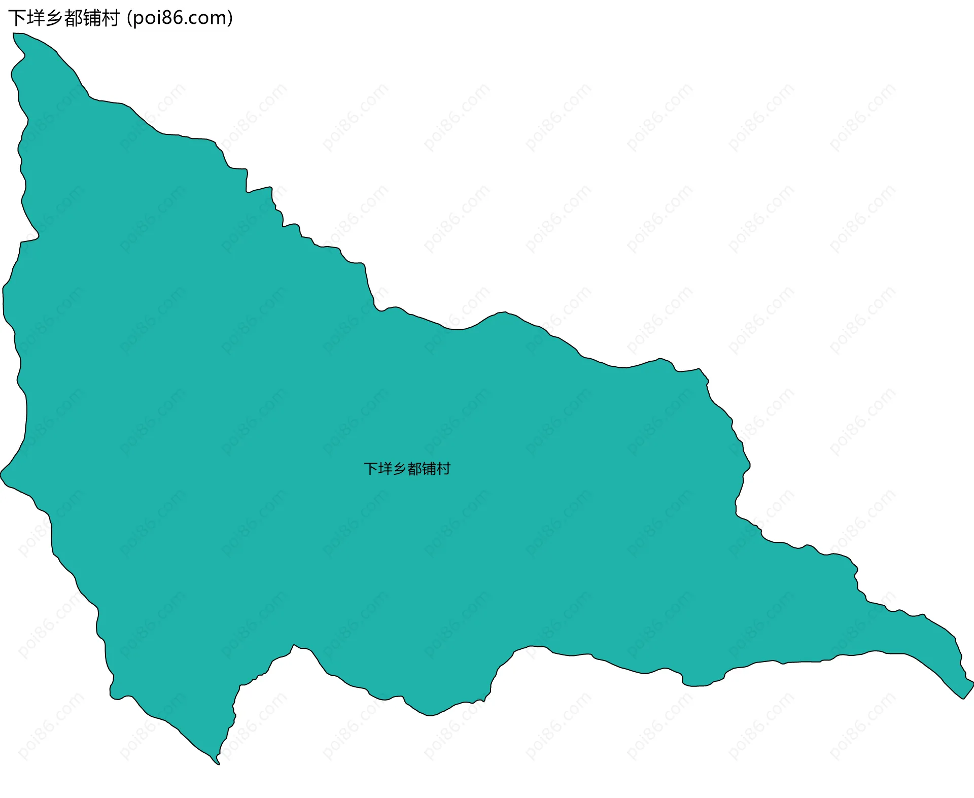 下垟乡都铺村边界地图