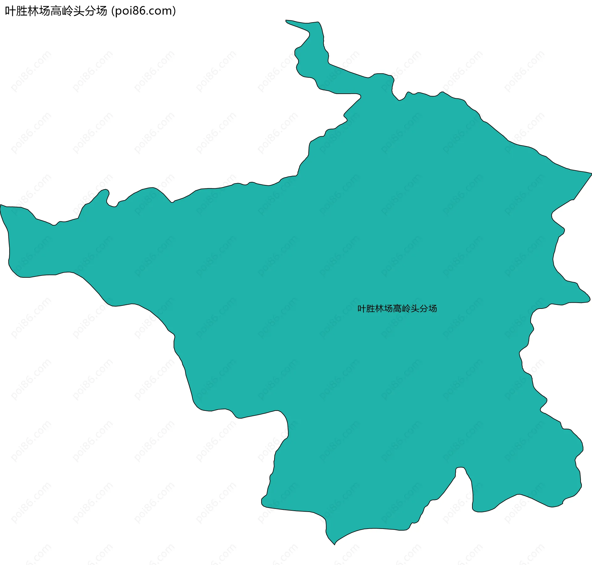 叶胜林场高岭头分场边界地图