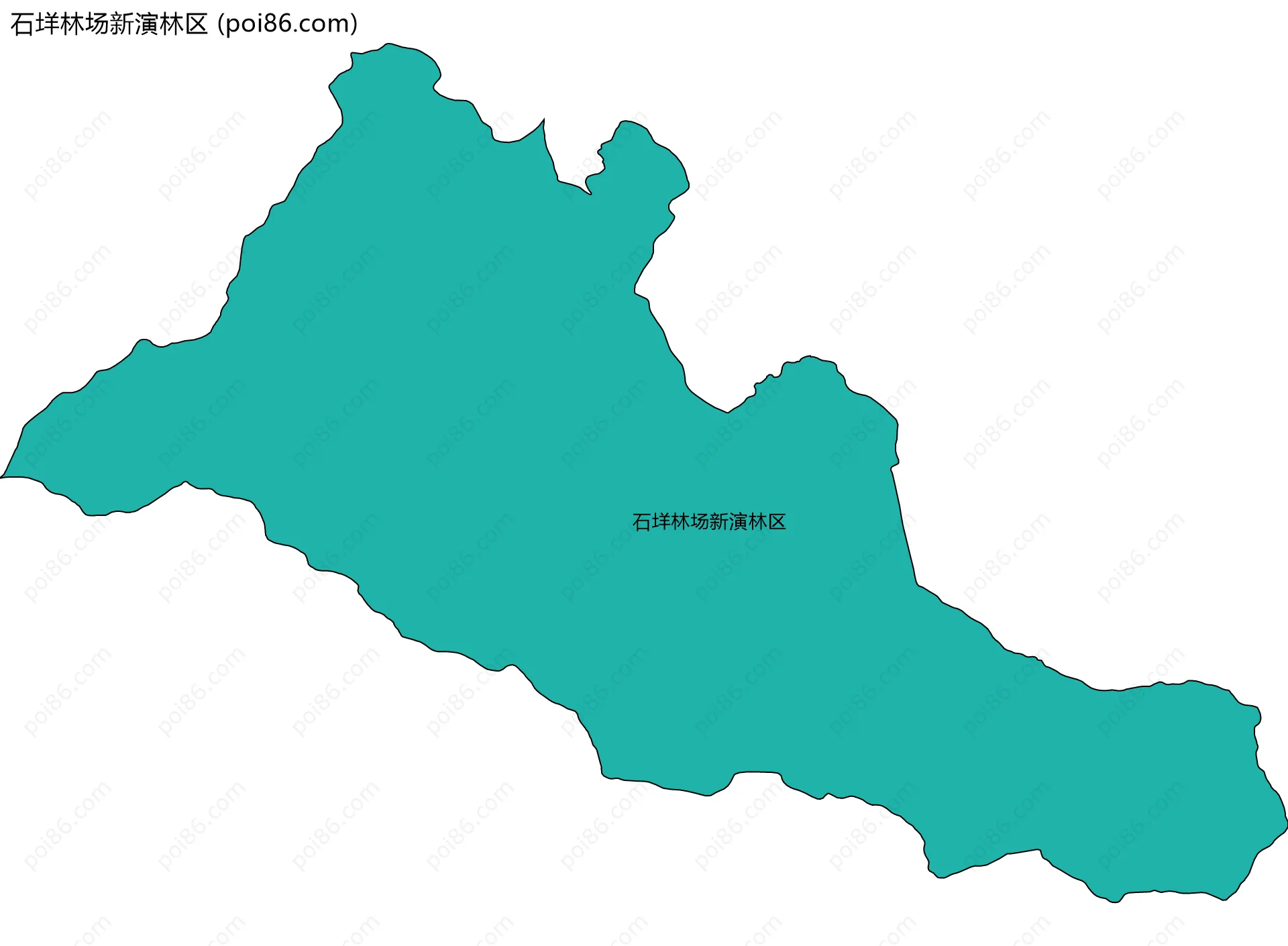 石垟林场新演林区边界地图