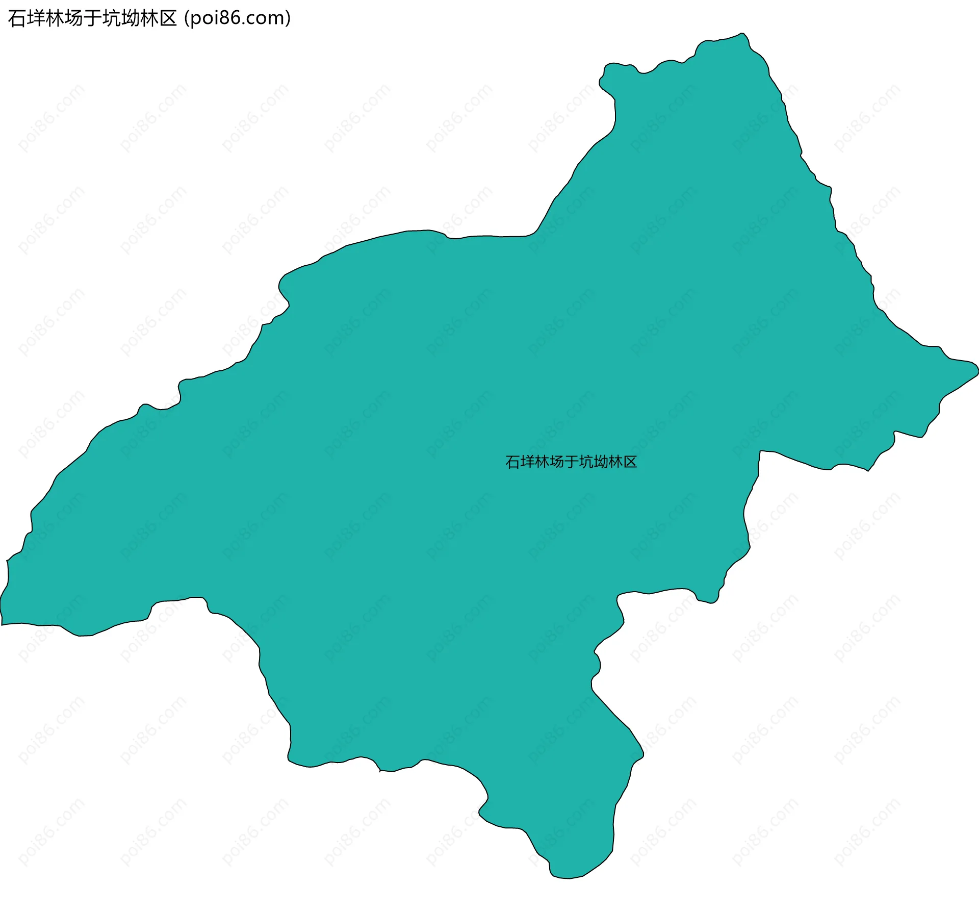 石垟林场于坑坳林区边界地图