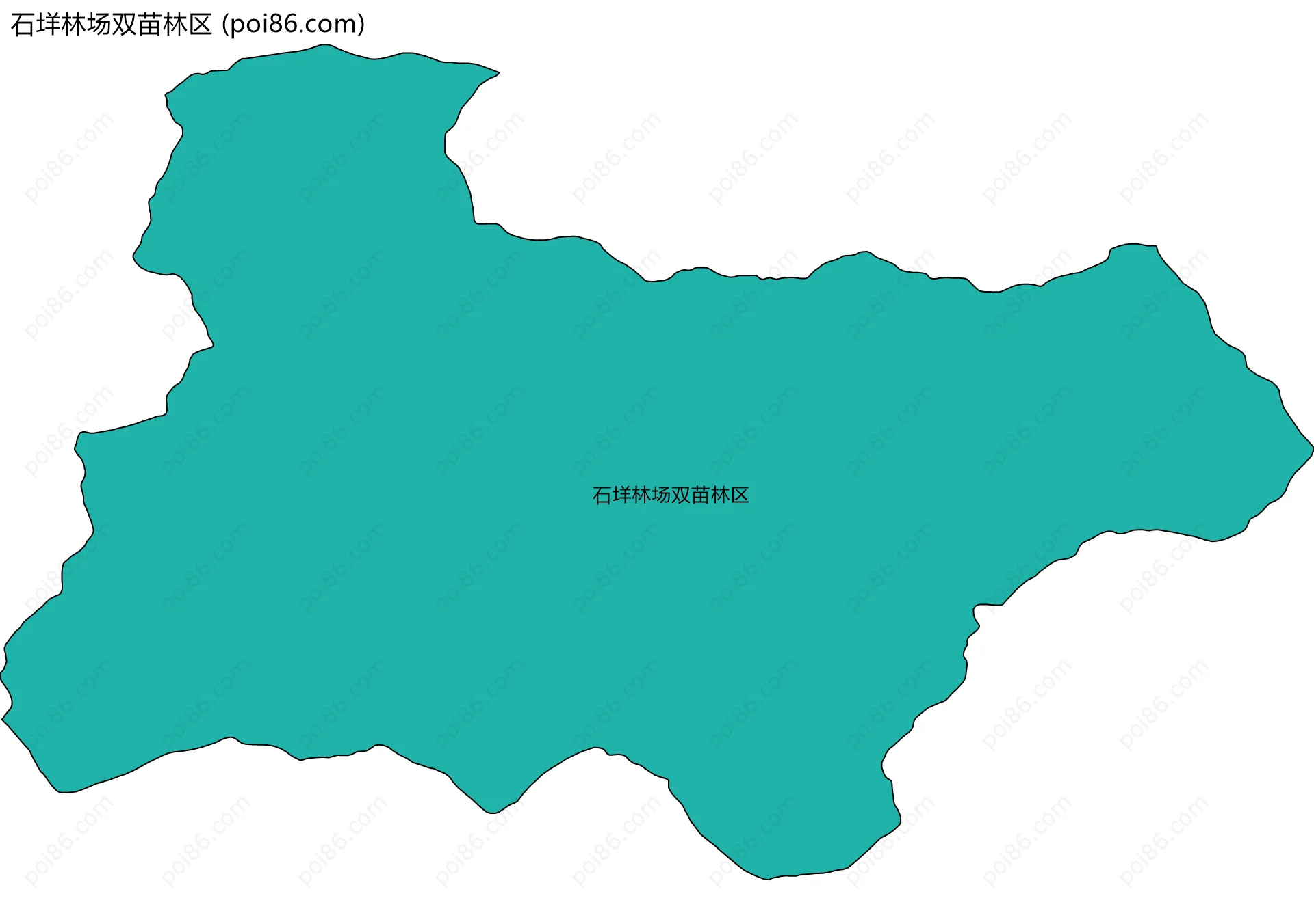 石垟林场双苗林区边界地图