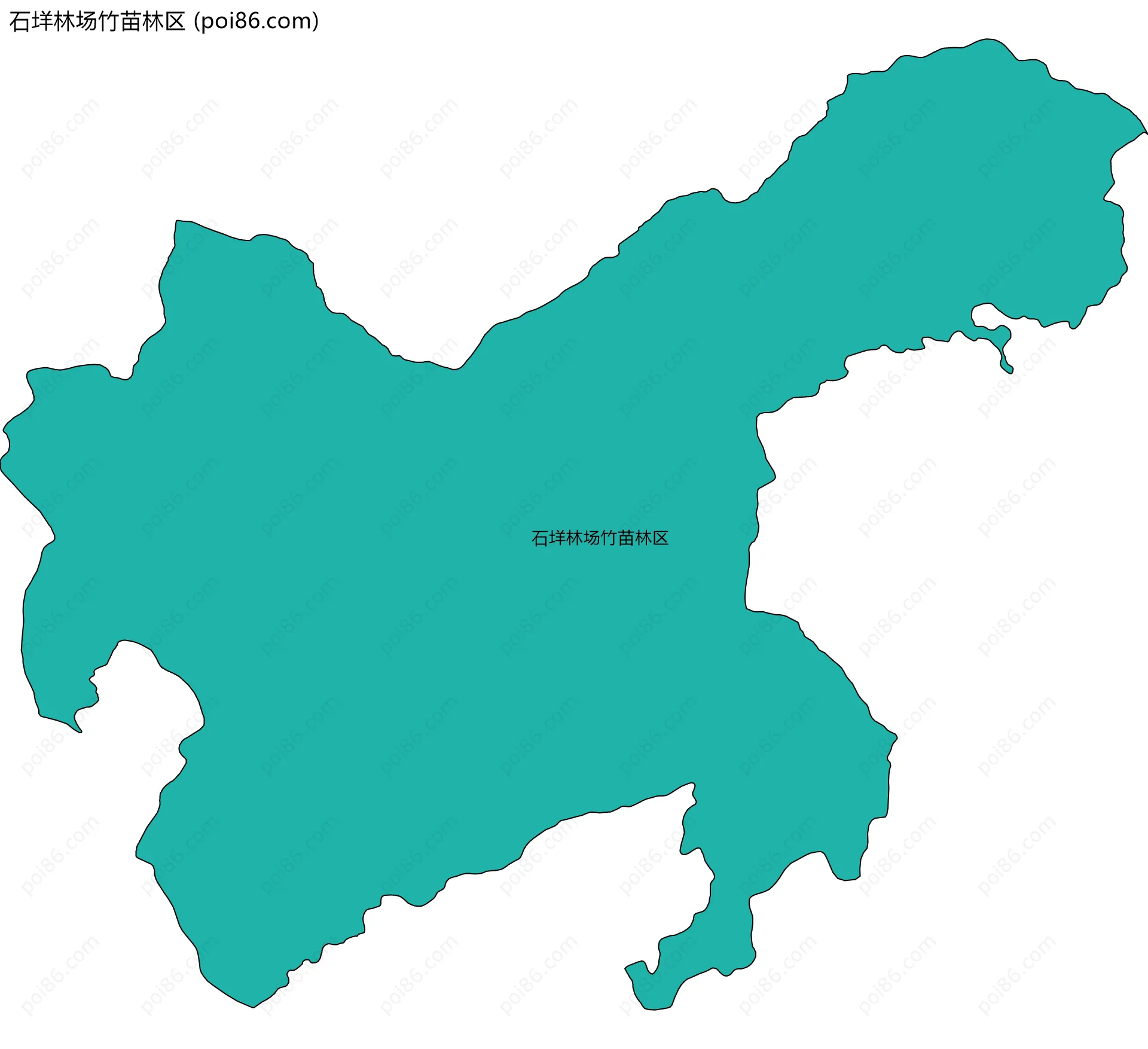 石垟林场竹苗林区边界地图