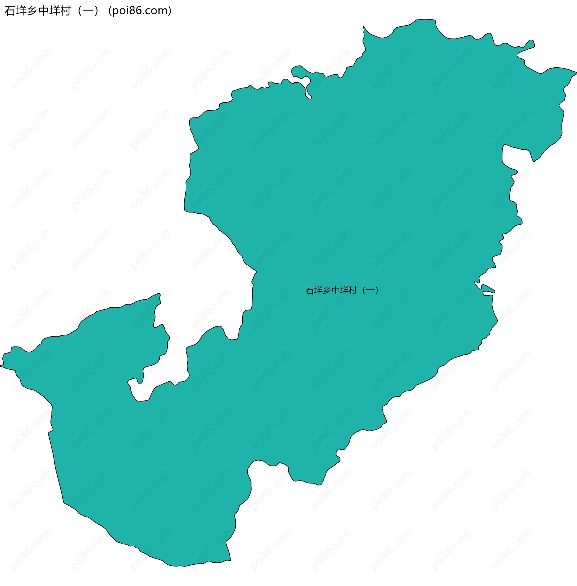 石垟乡中垟村（一）边界地图