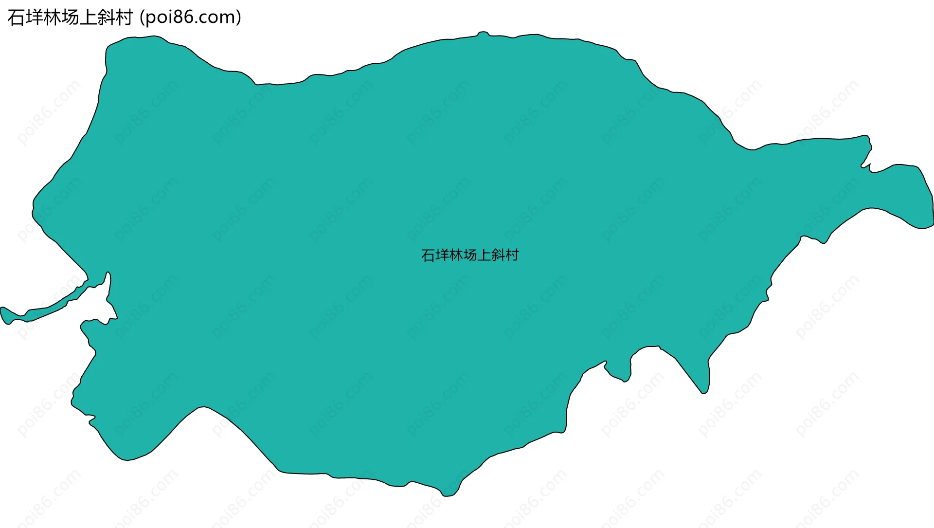 石垟林场上斜村边界地图
