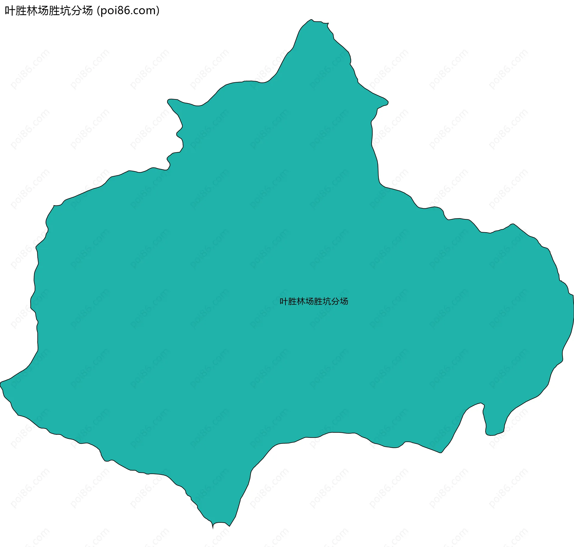 叶胜林场胜坑分场边界地图