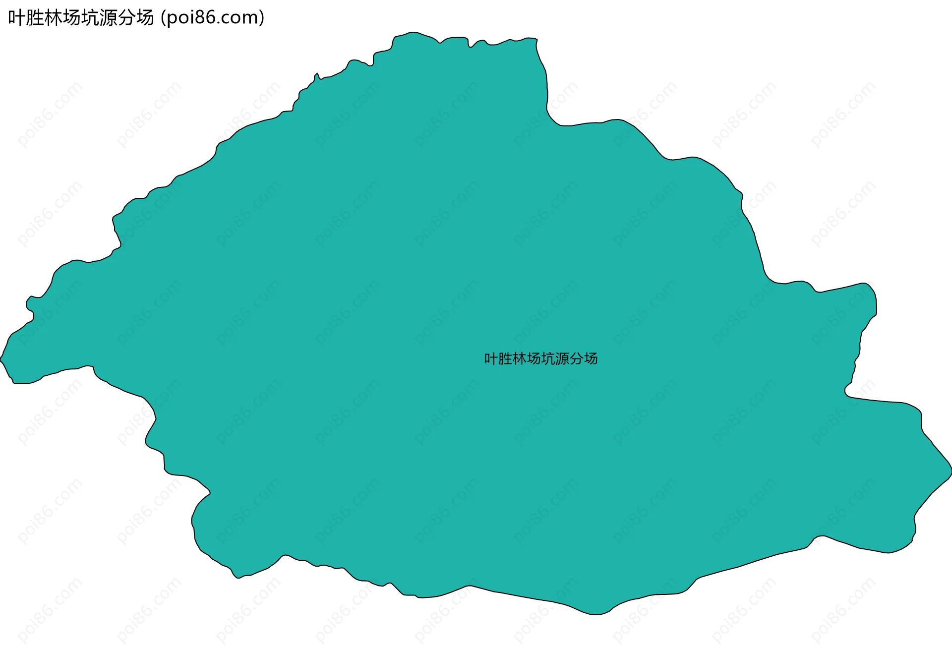 叶胜林场坑源分场边界地图