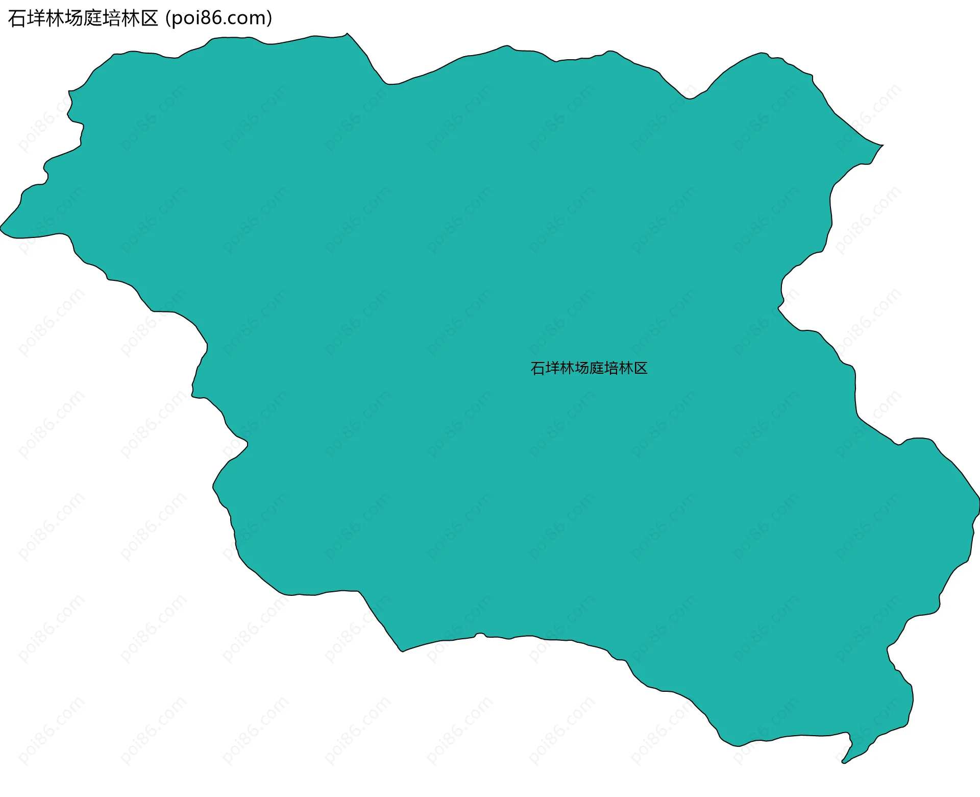 石垟林场庭培林区边界地图