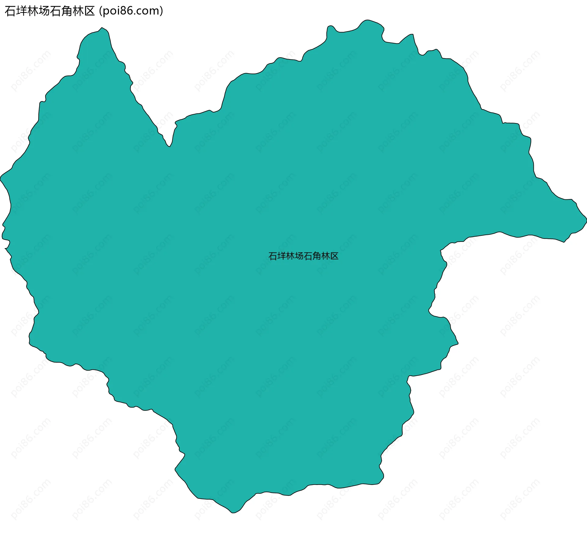 石垟林场石角林区边界地图
