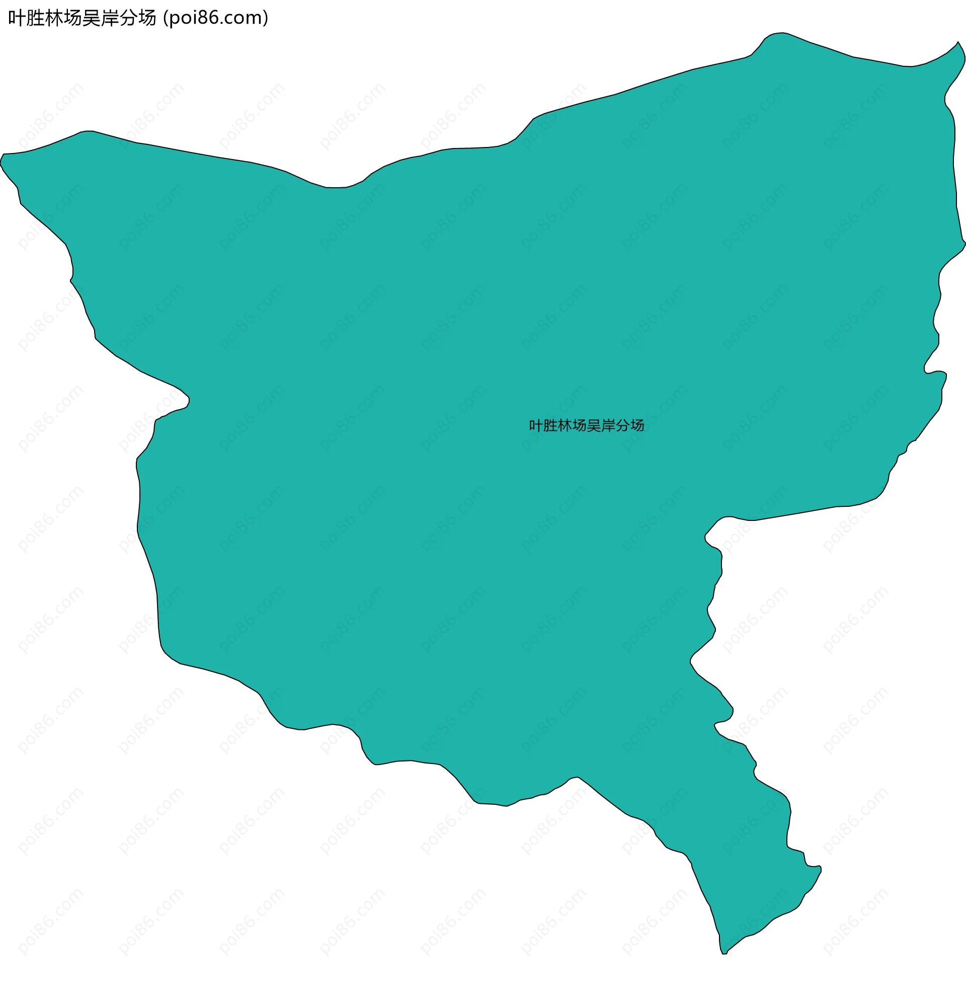 叶胜林场吴岸分场边界地图