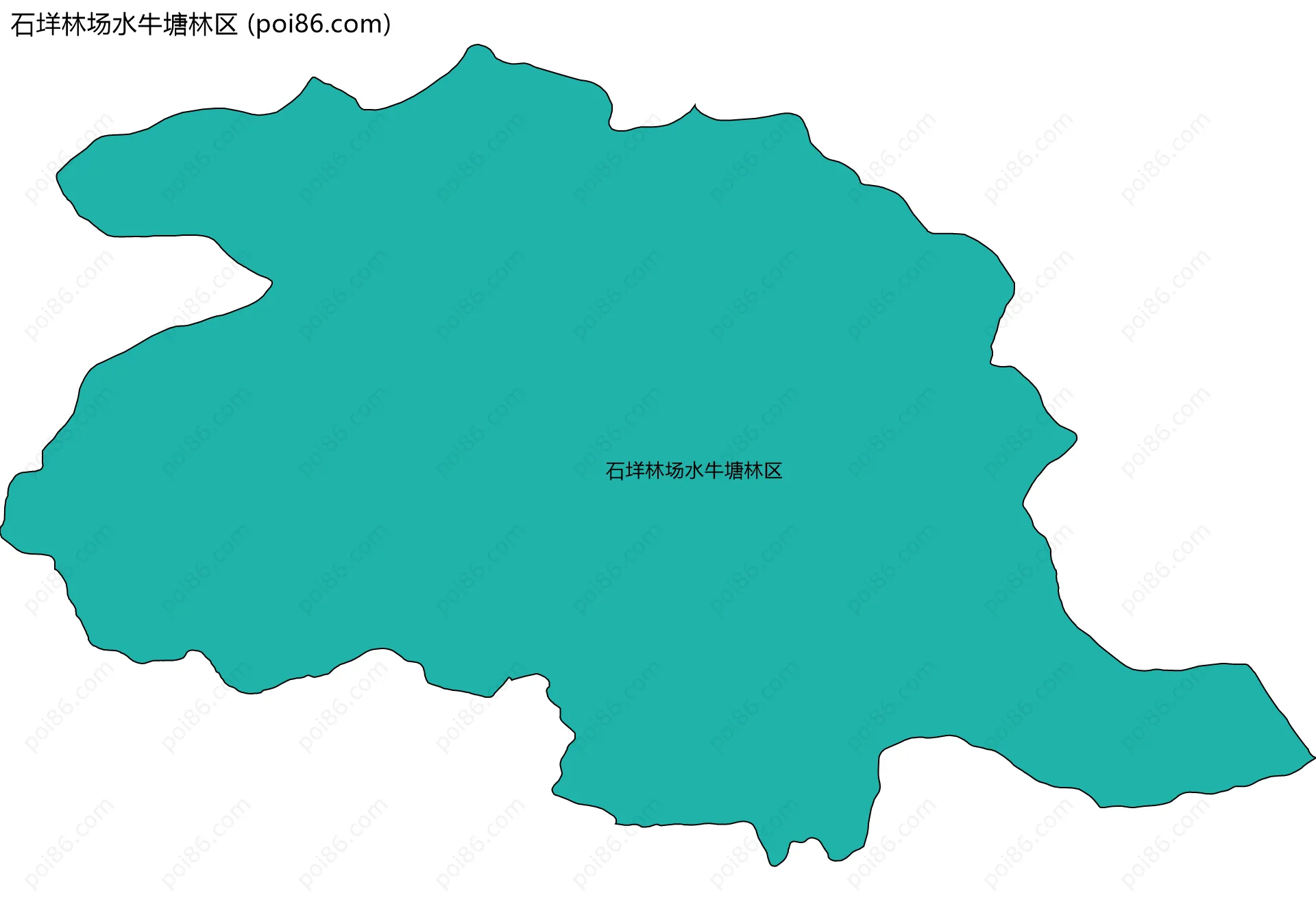 石垟林场水牛塘林区边界地图