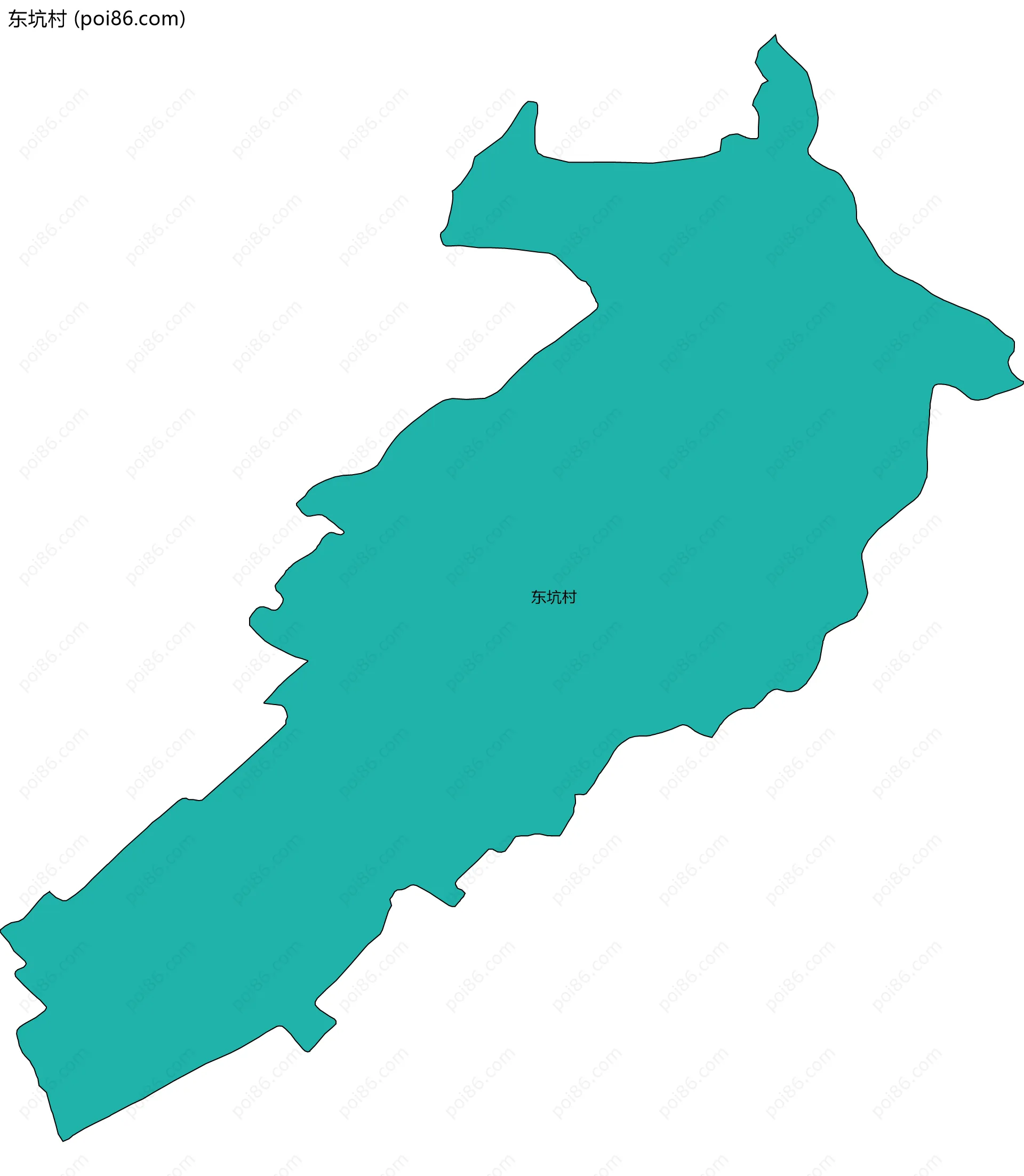 东坑村边界地图