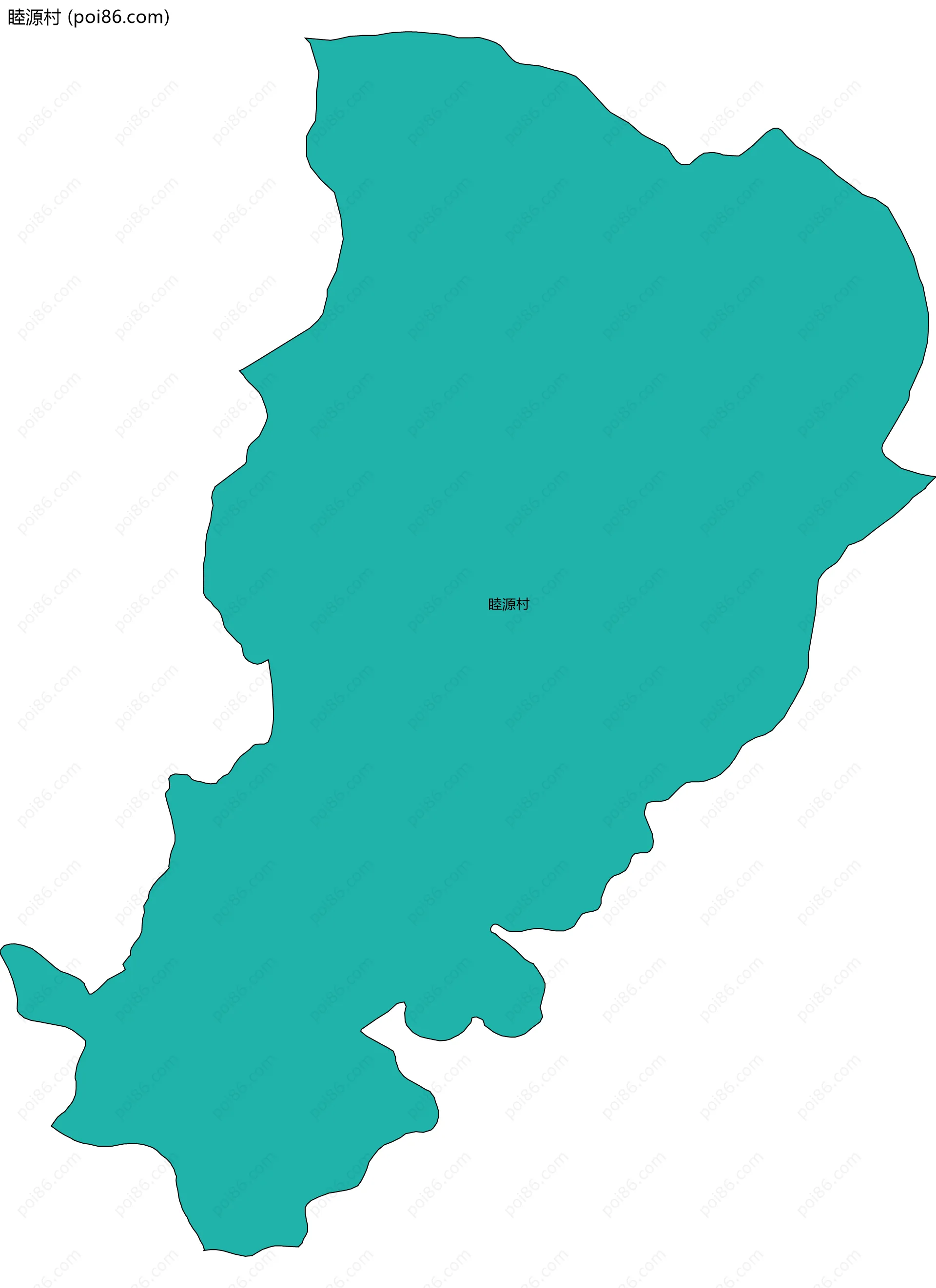 睦源村边界地图