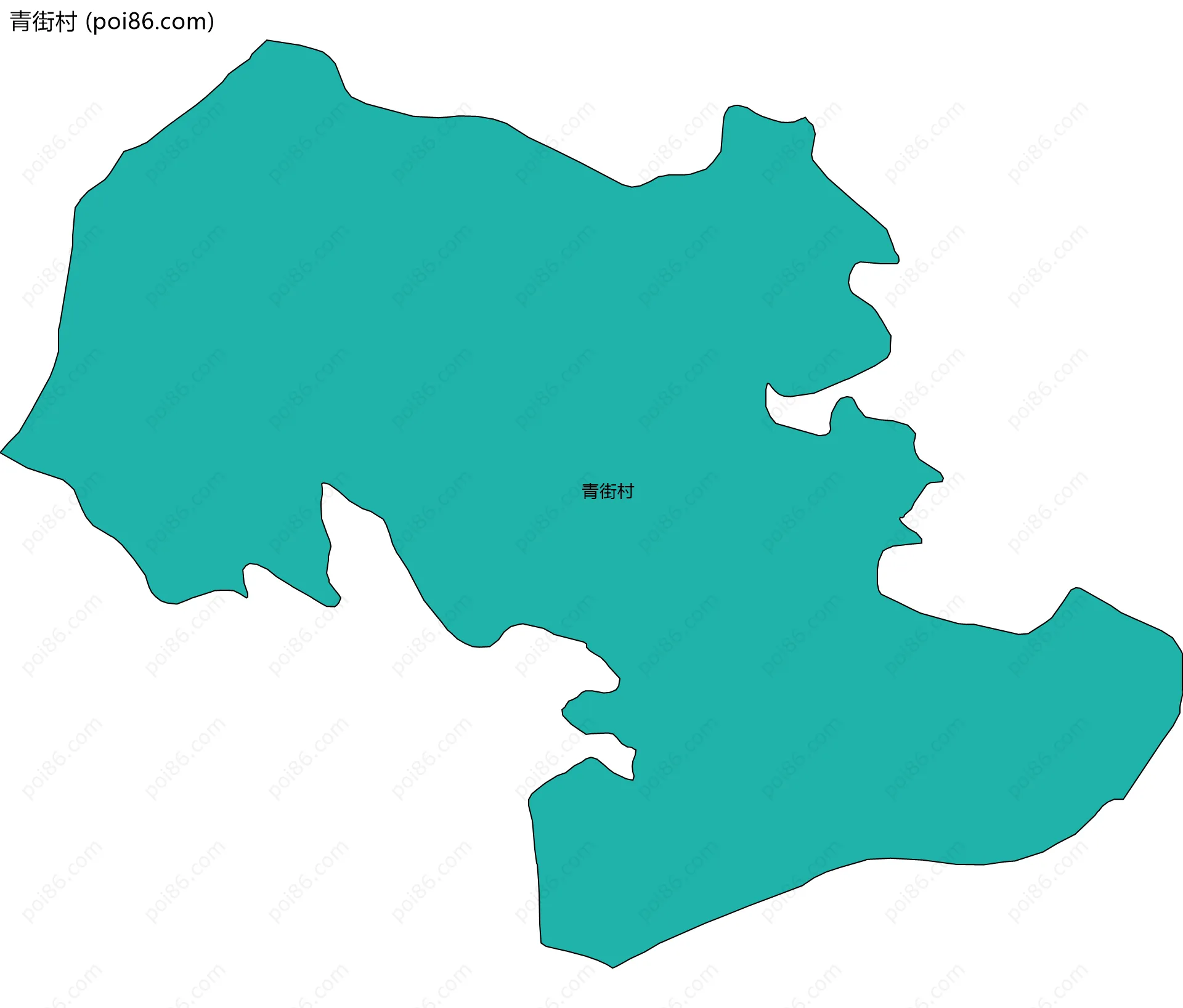 青街村边界地图