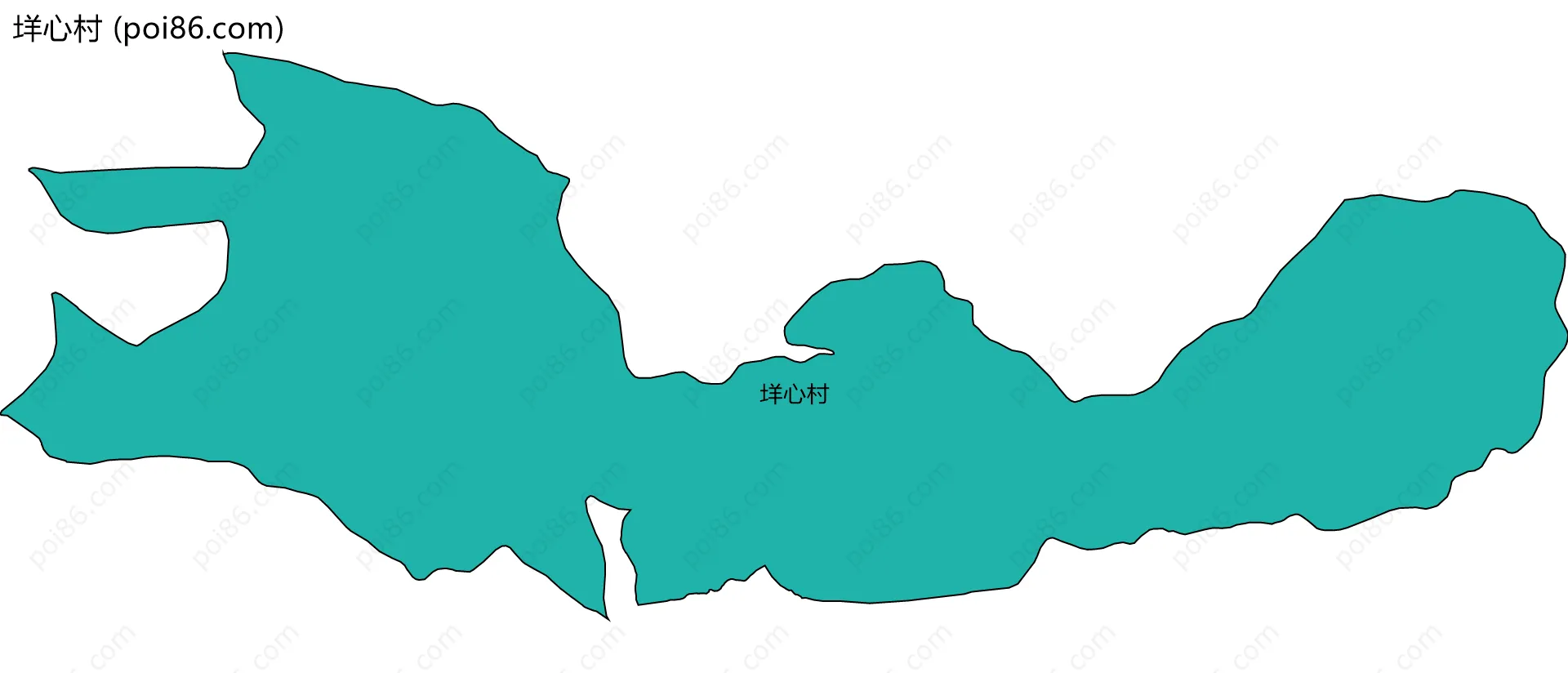 垟心村边界地图