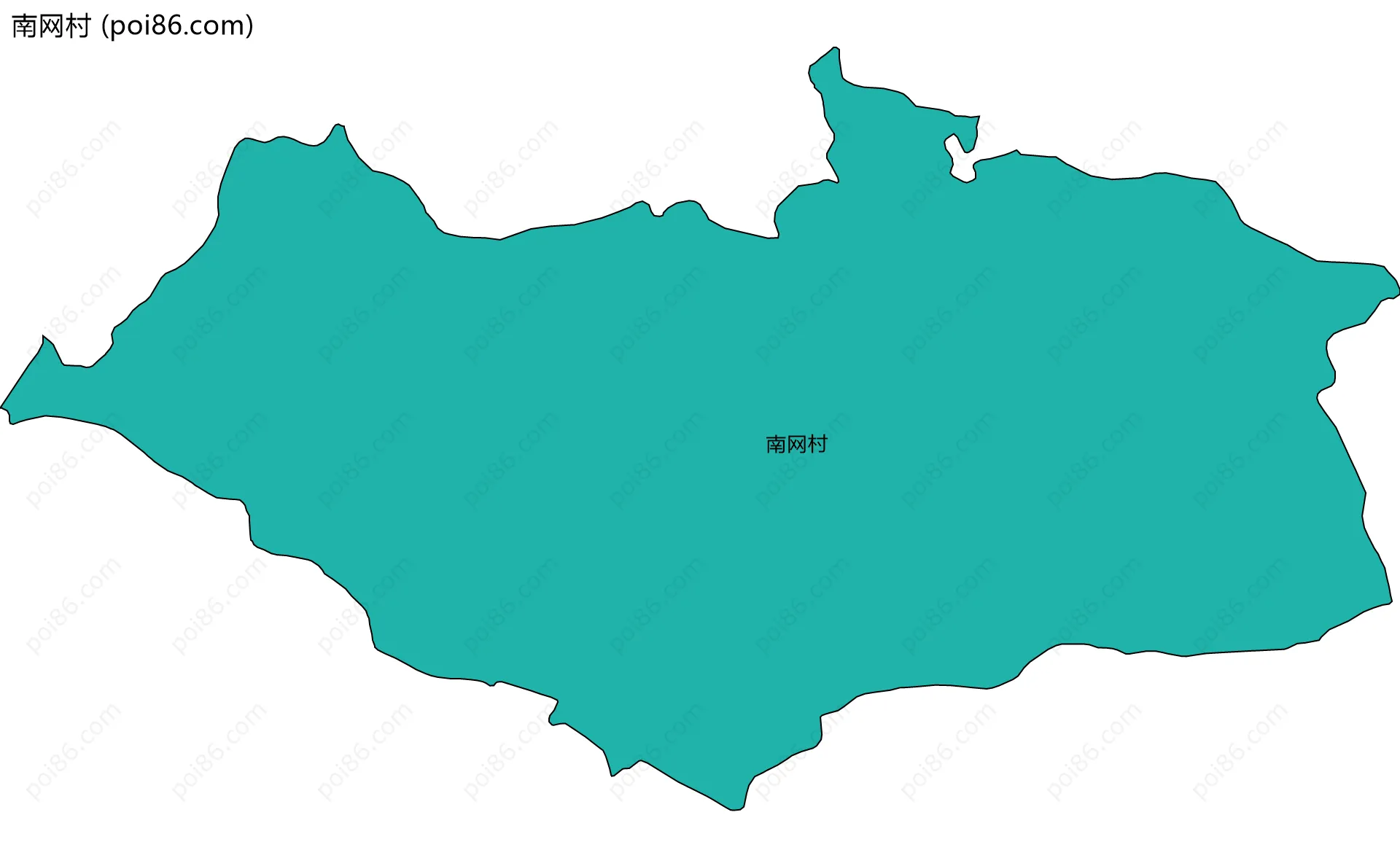 南网村边界地图