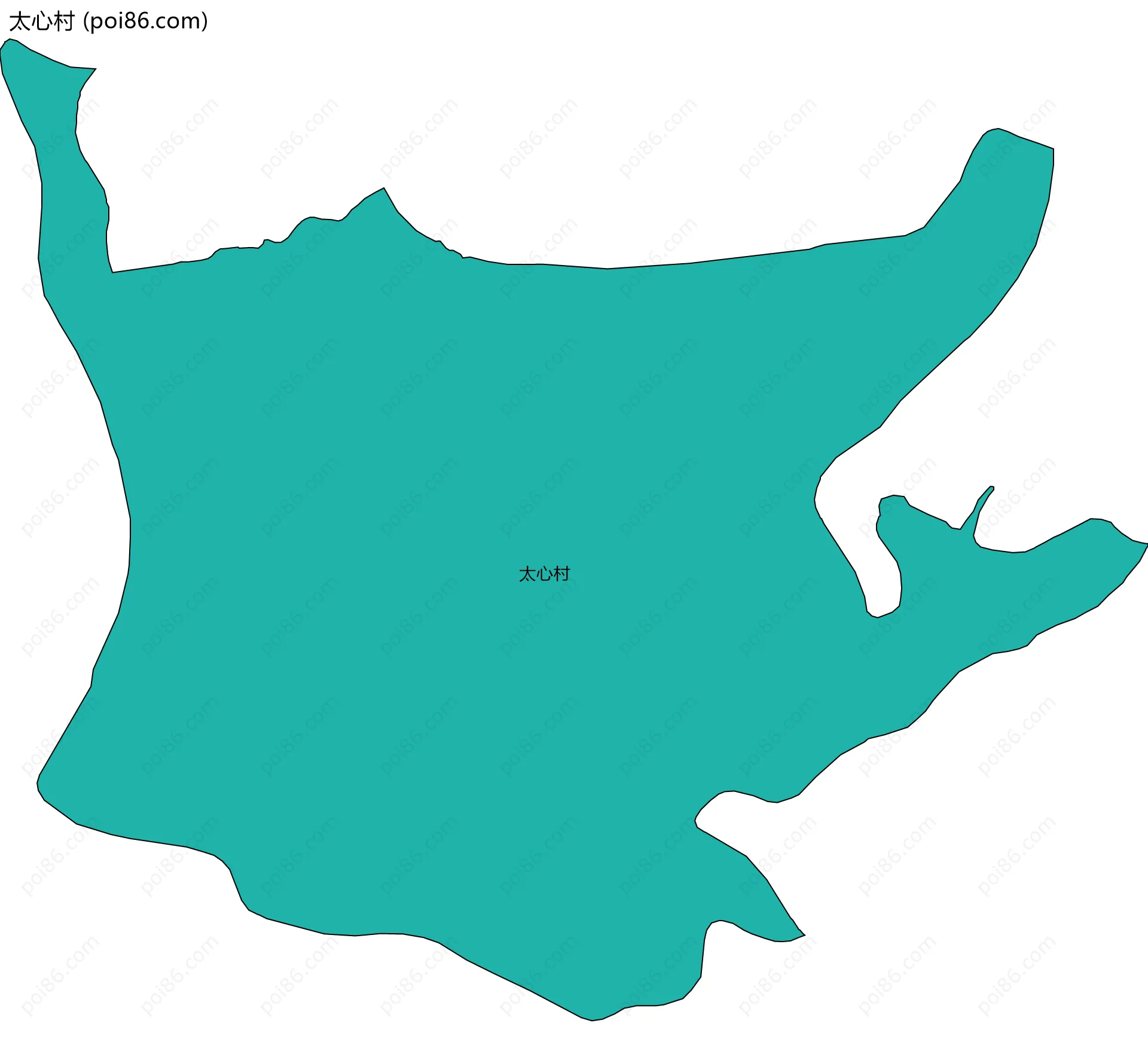 太心村边界地图