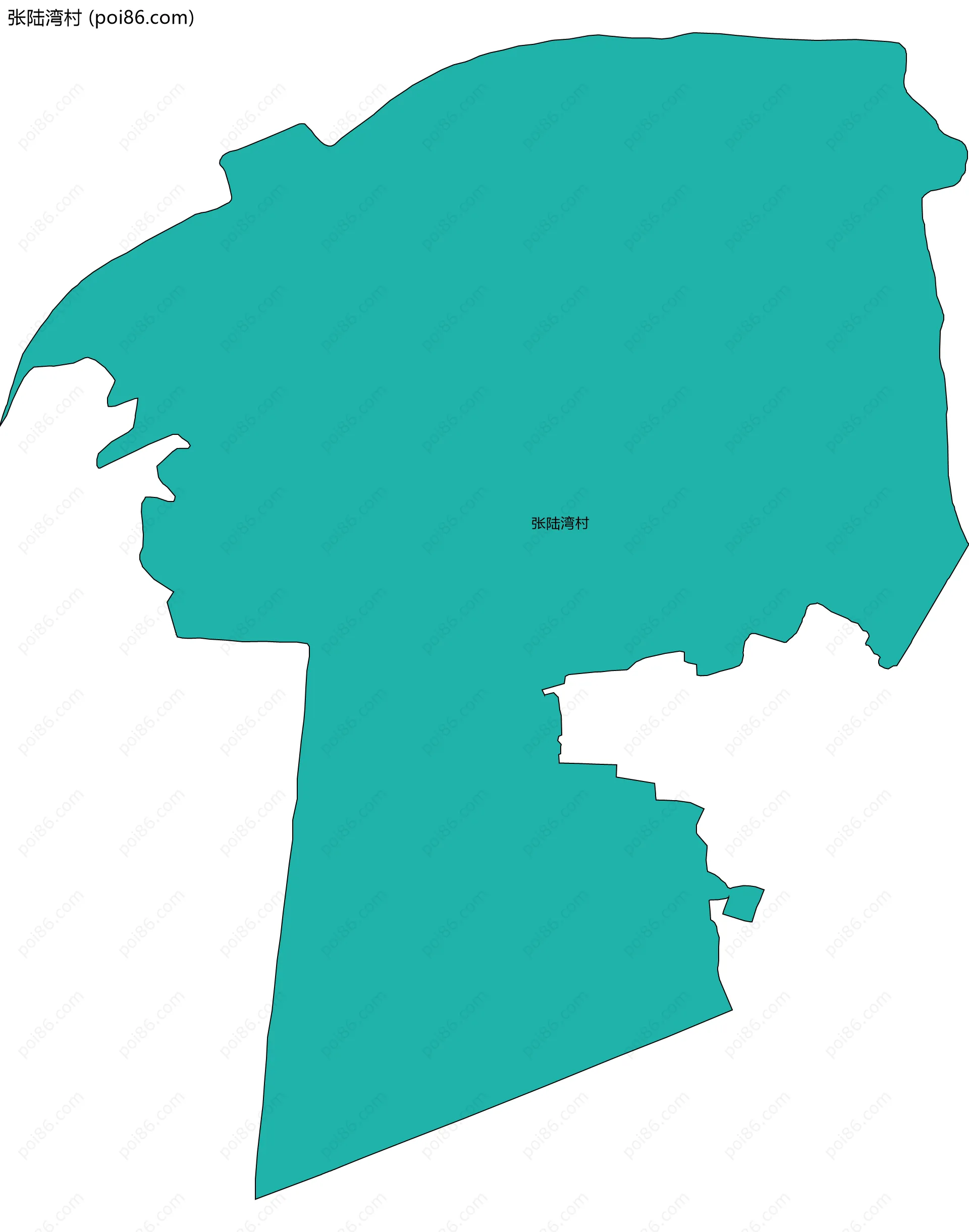 张陆湾村边界地图