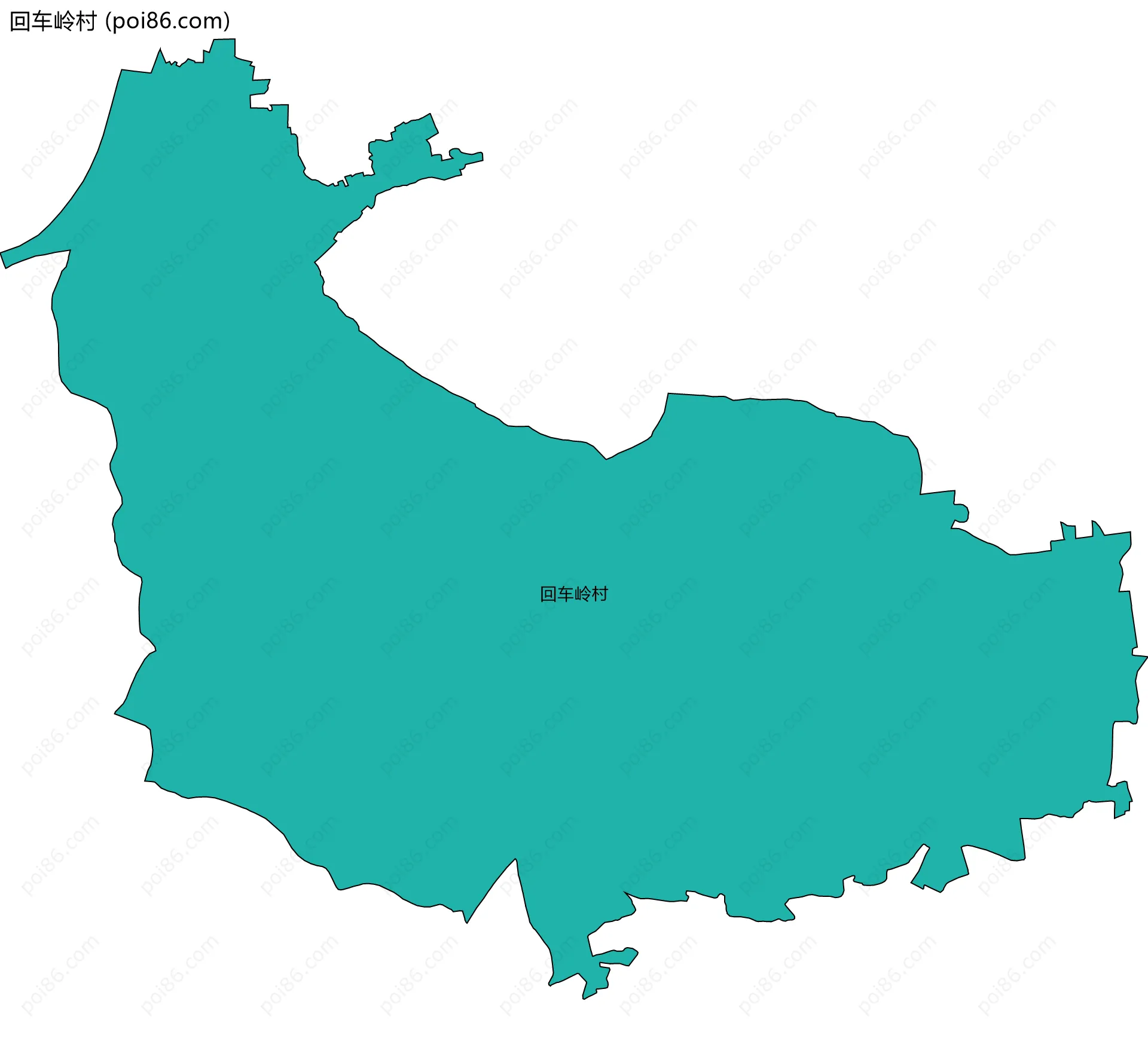 回车岭村边界地图