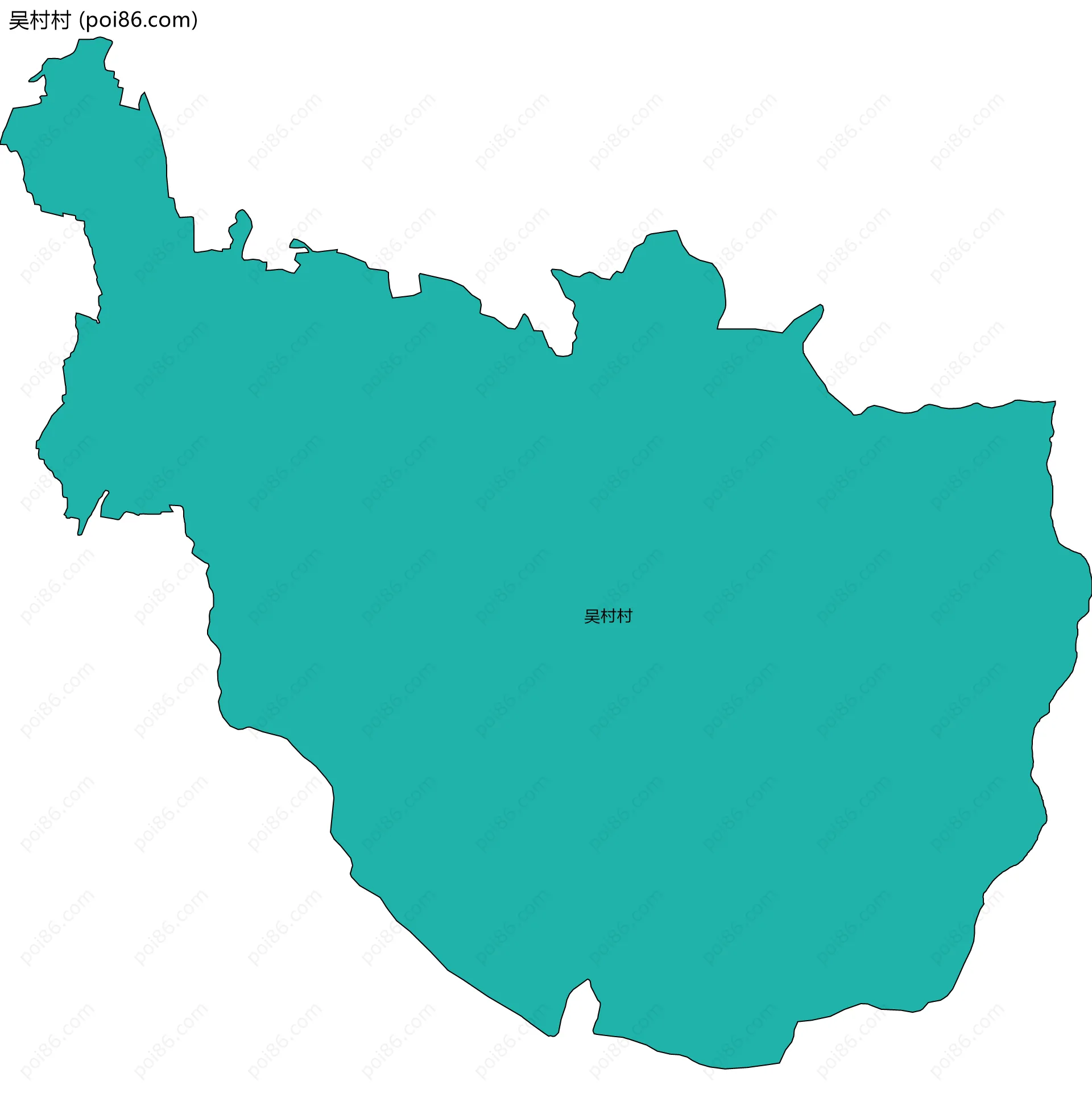 吴村村边界地图