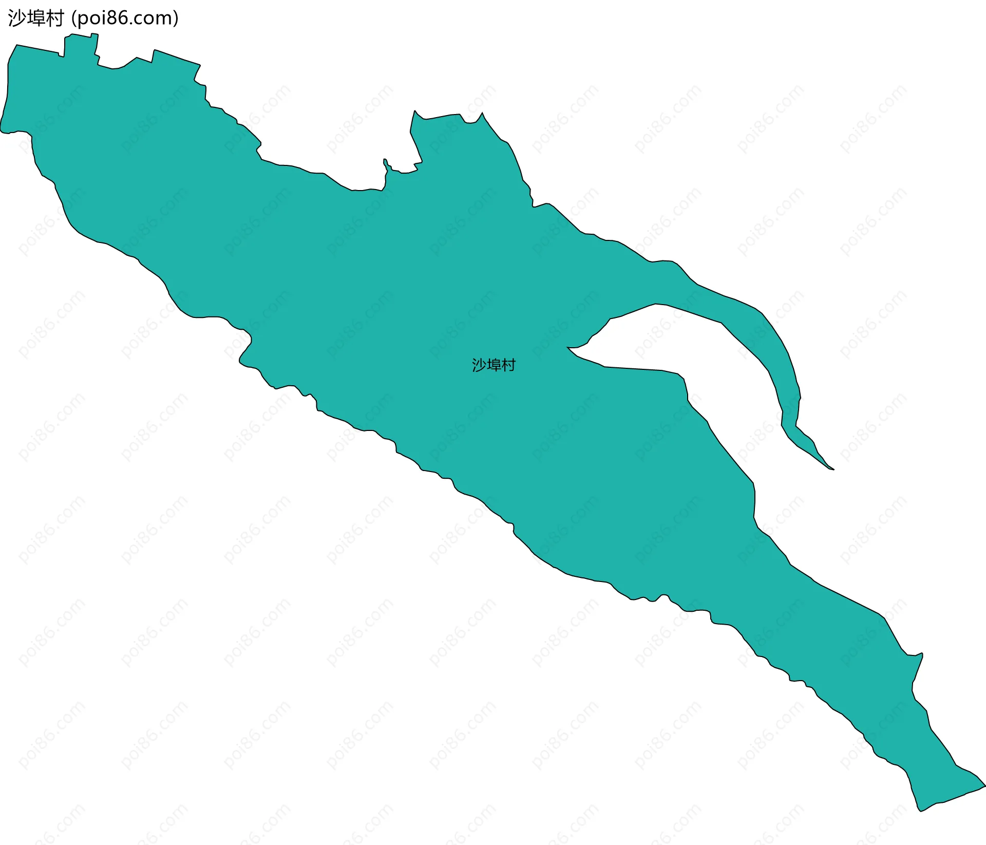 沙埠村边界地图