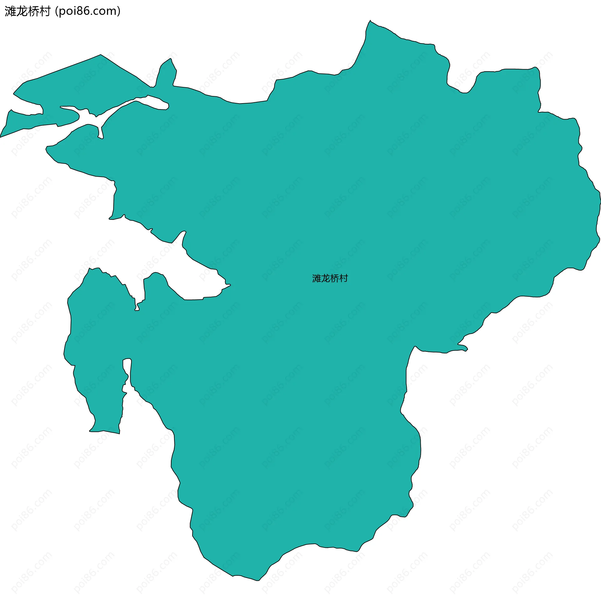 滩龙桥村边界地图