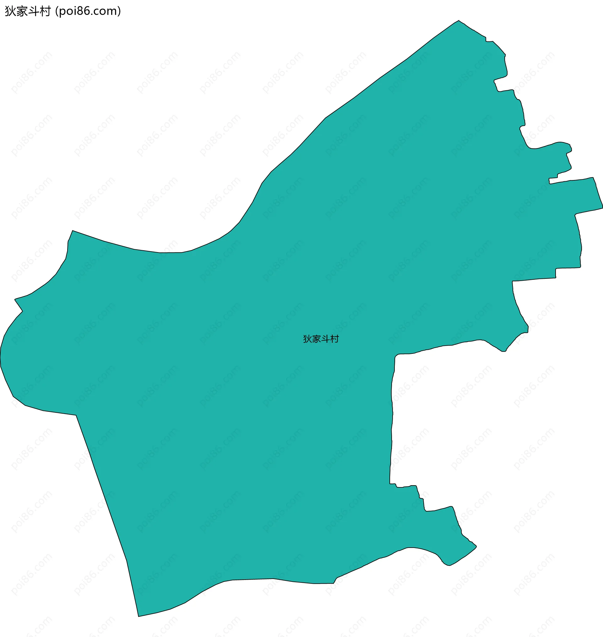 狄家斗村边界地图