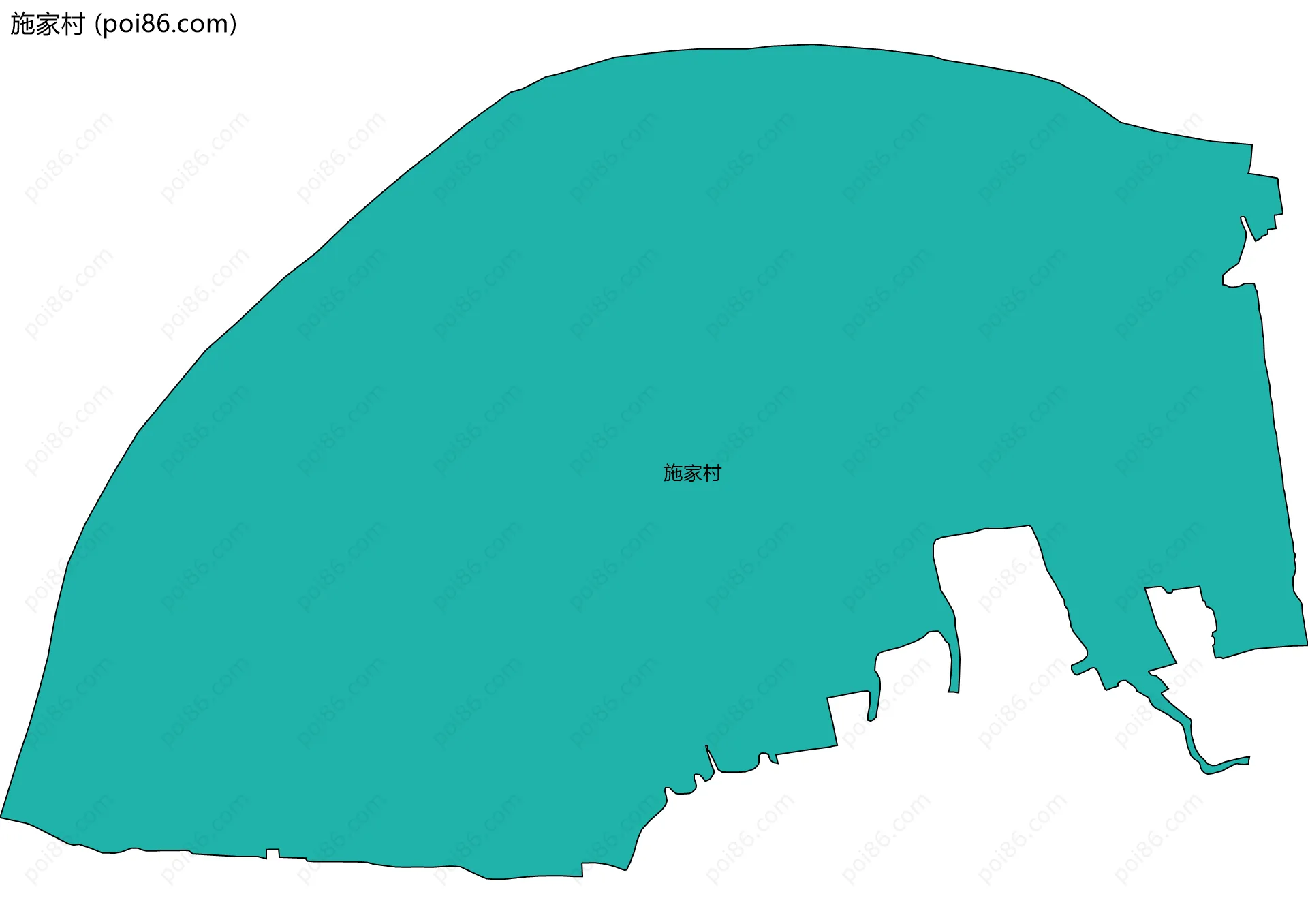 施家村边界地图