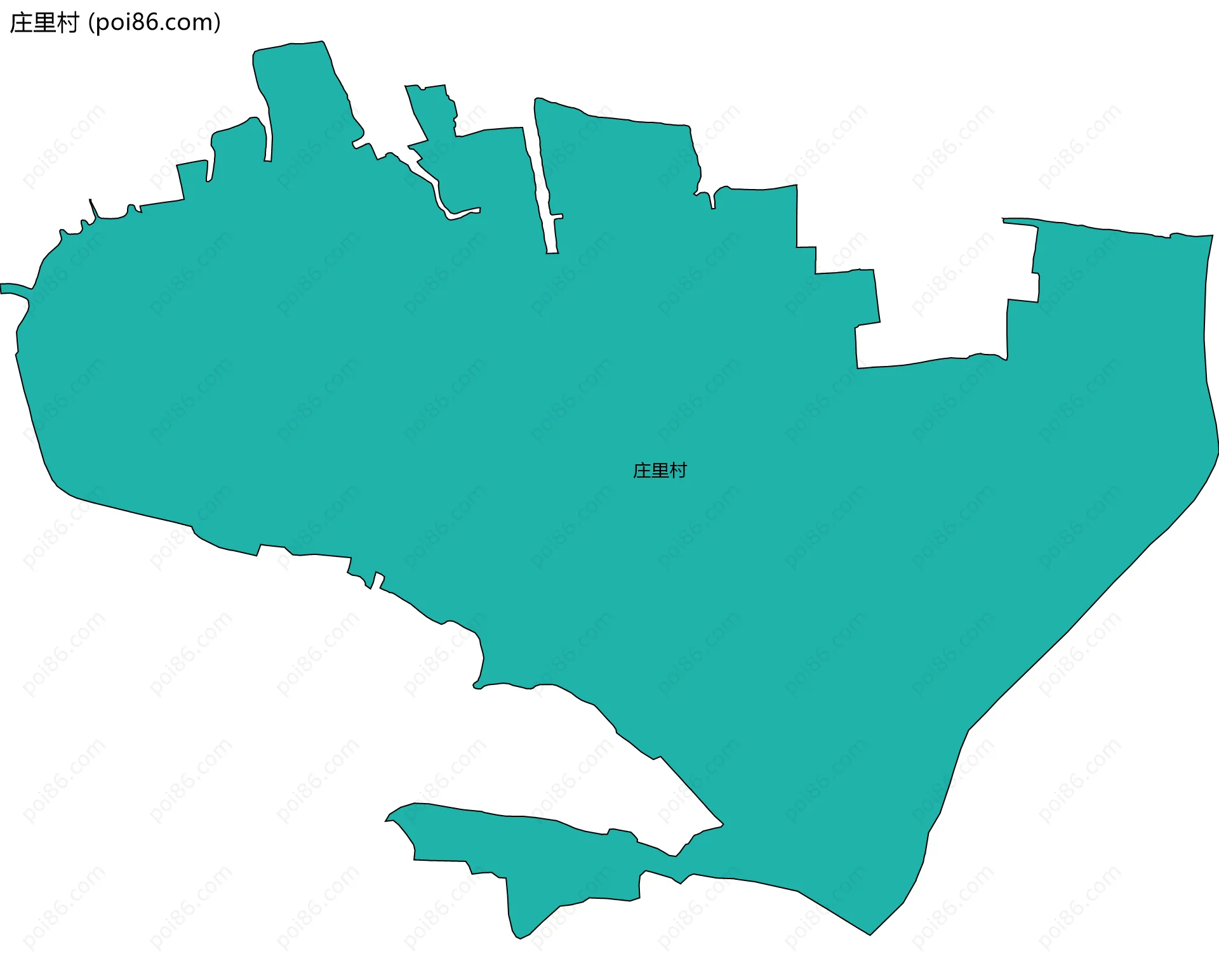 庄里村边界地图