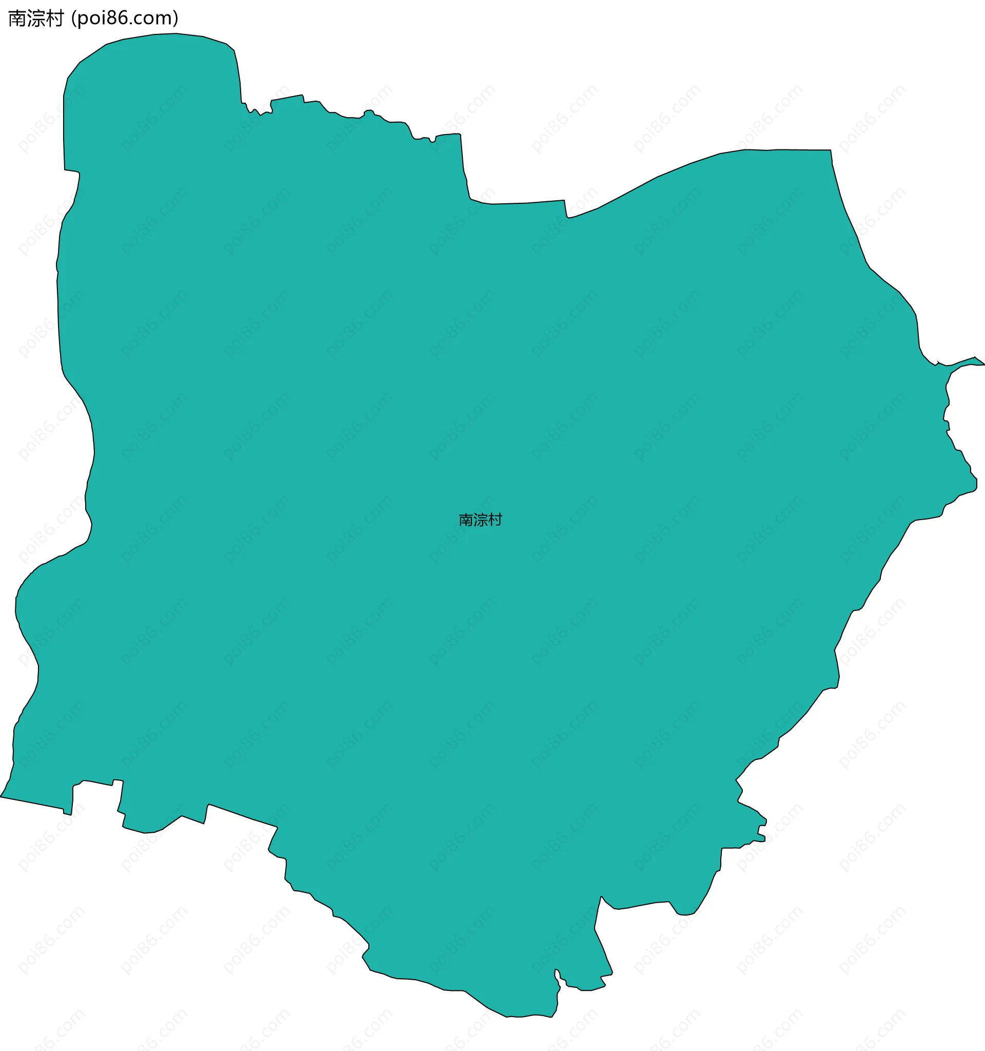 南淙村边界地图