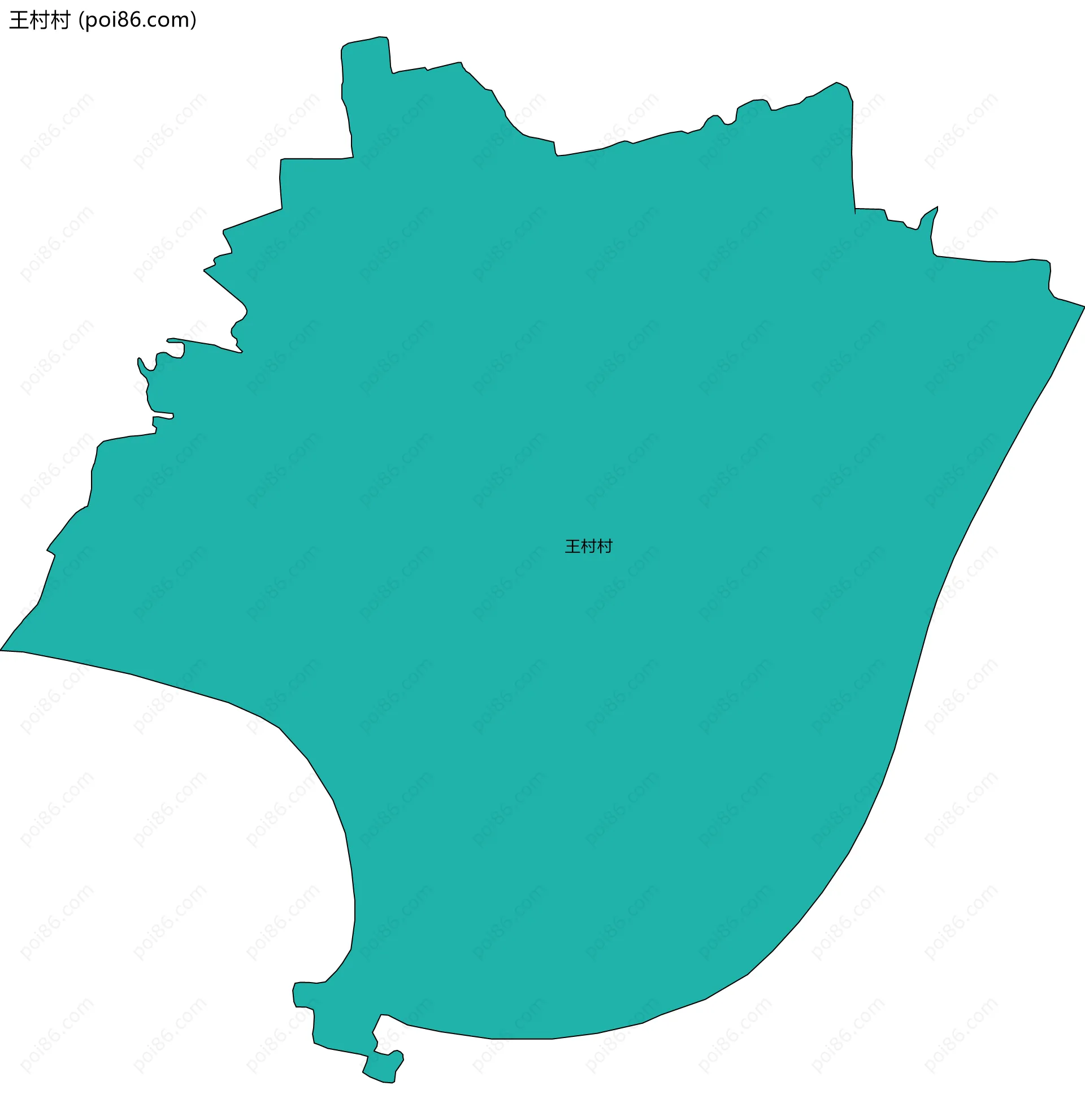 王村村边界地图