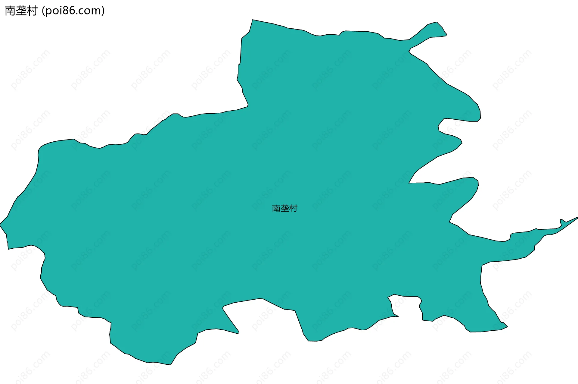 南垄村边界地图