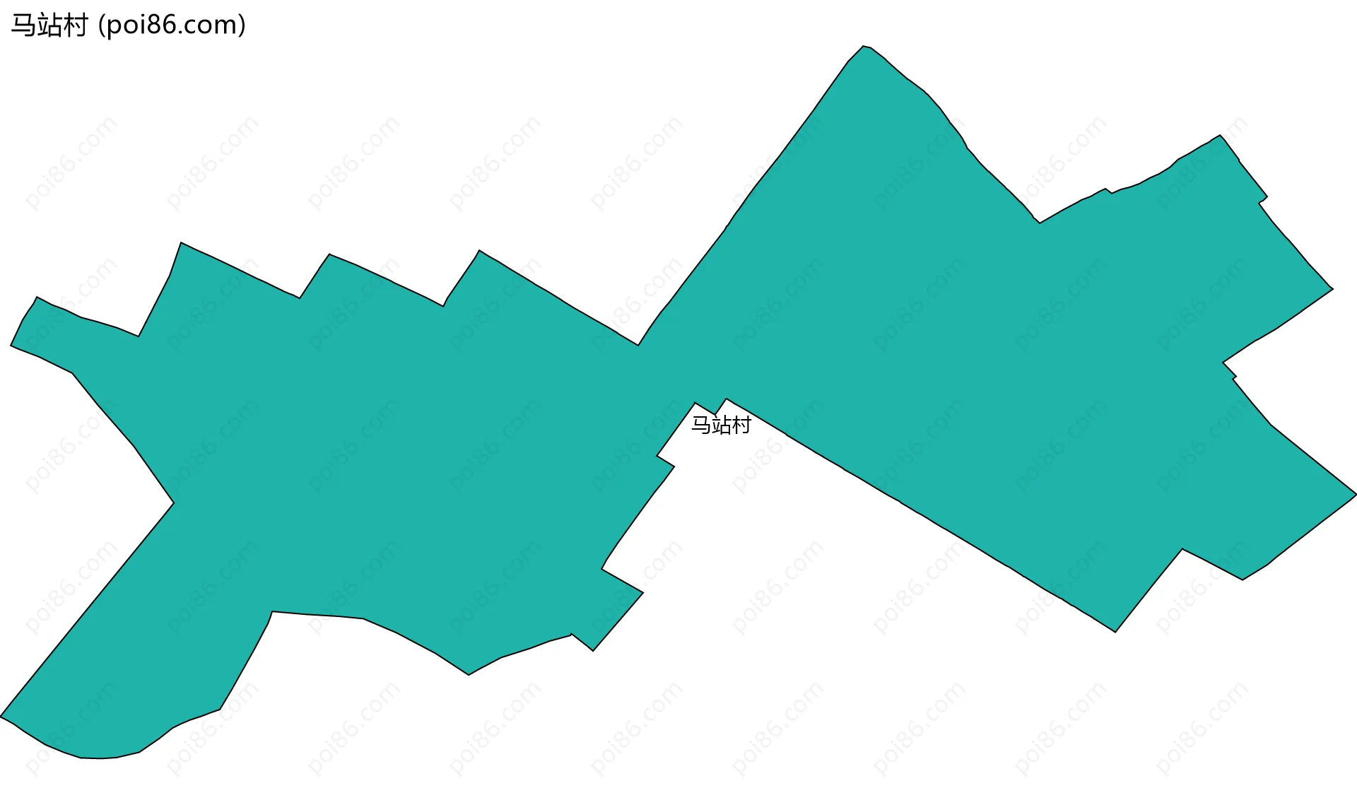 马站村边界地图