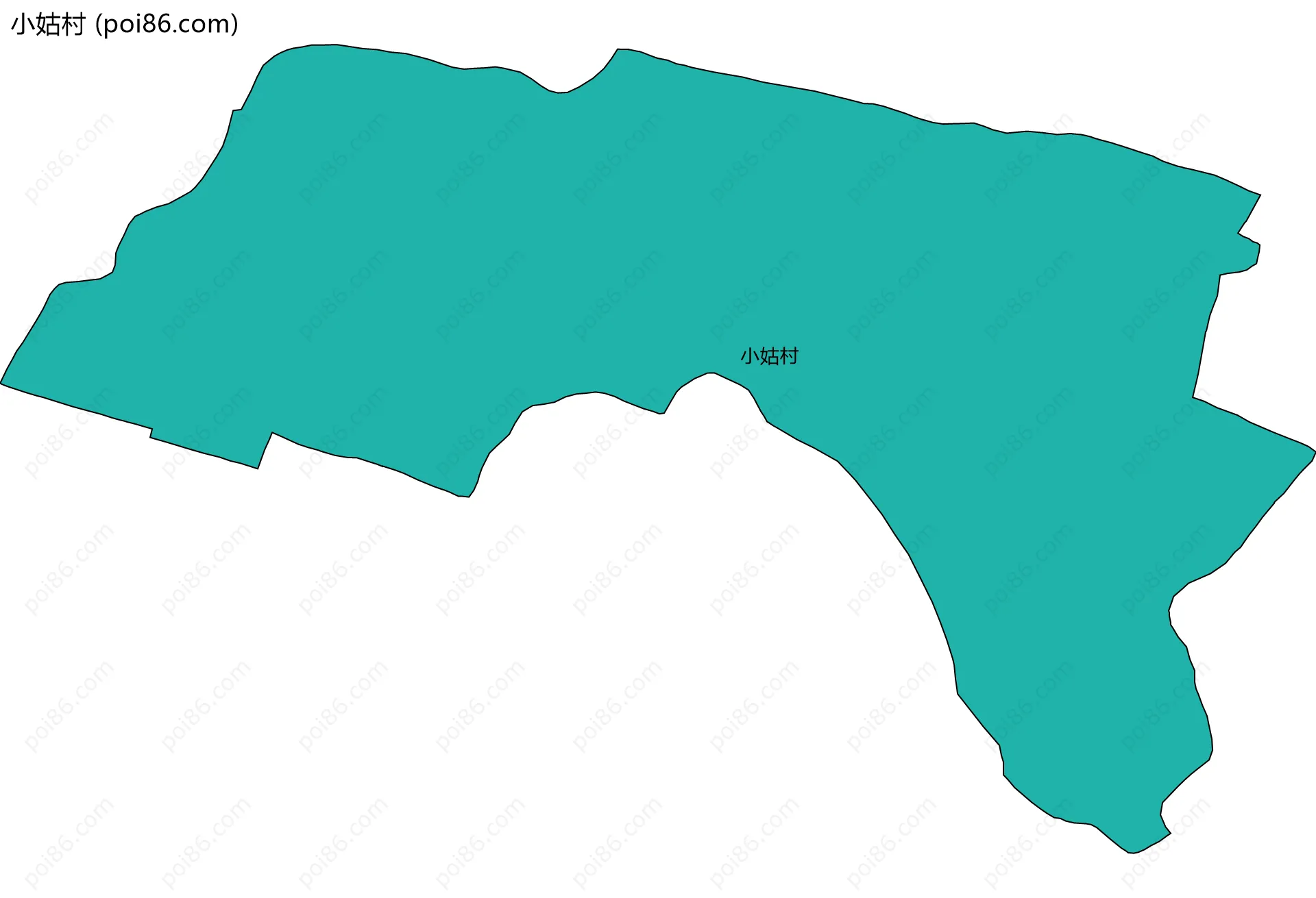 小姑村边界地图