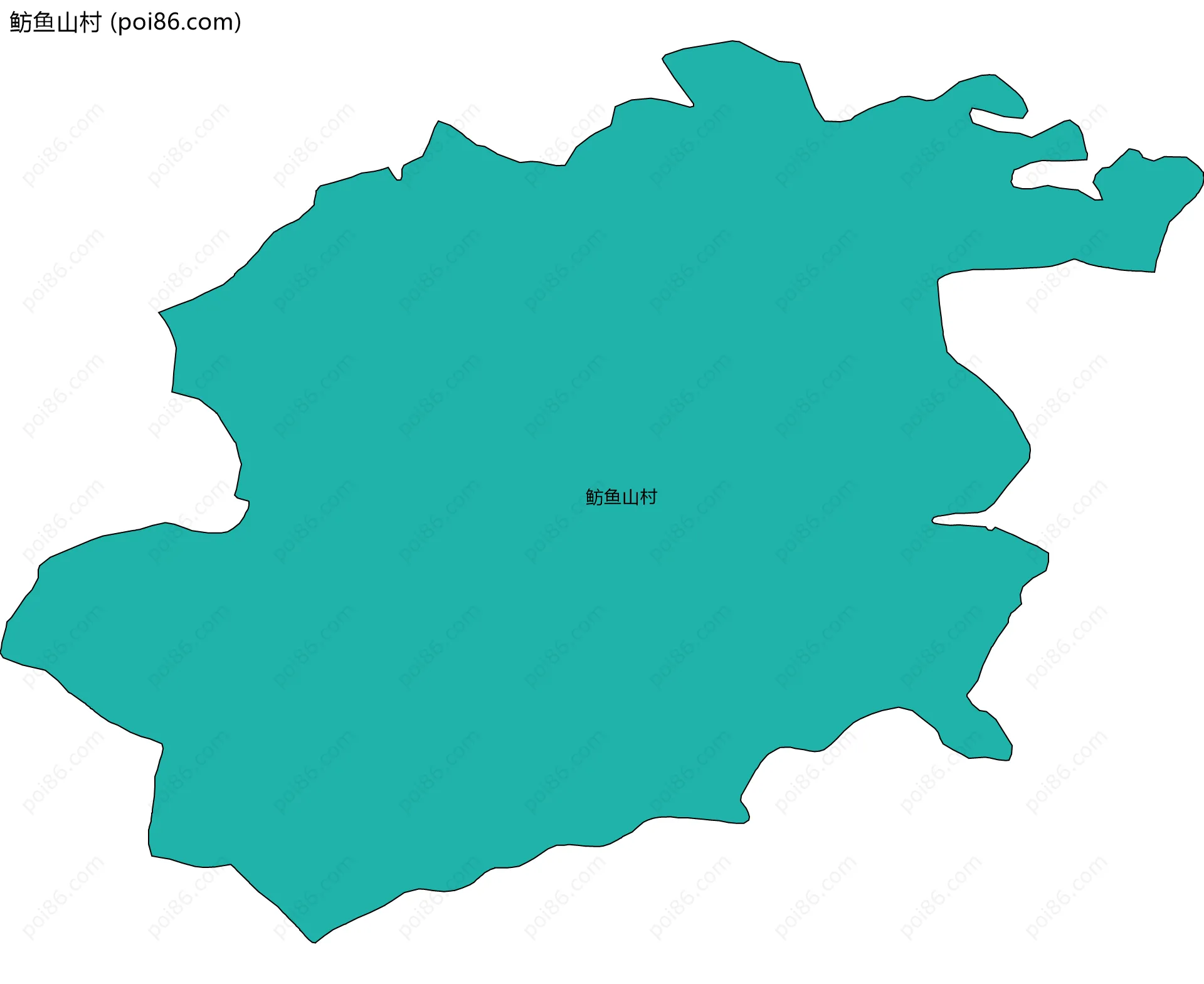 鲂鱼山村边界地图